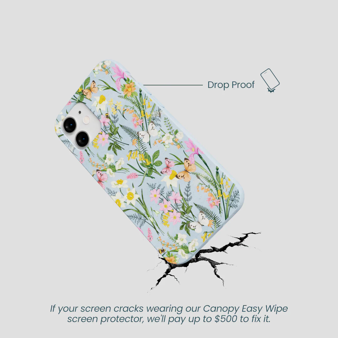 Powder Blue Fairy Wildflowers iPhone 12 Mini Case - Image 5