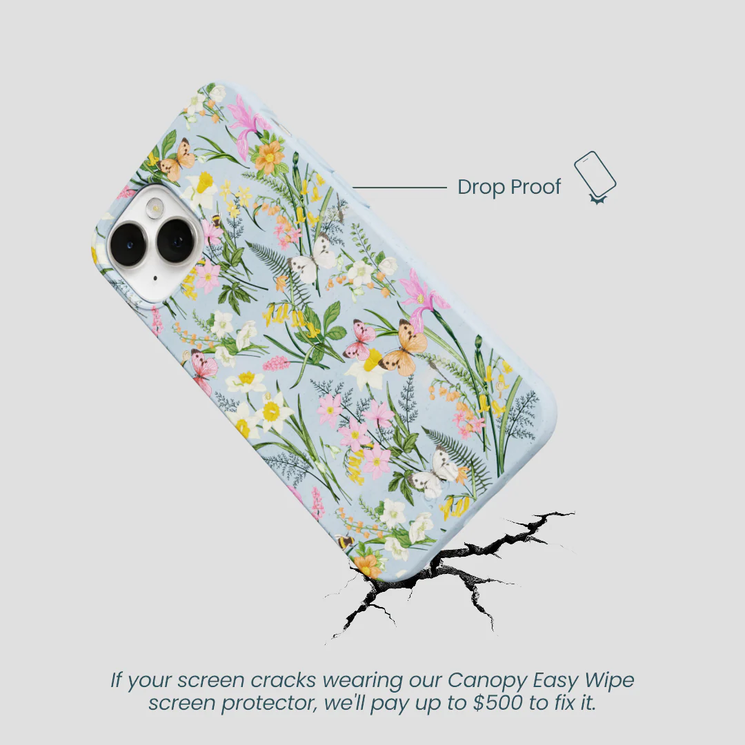 Powder Blue Fairy Wildflowers iPhone 13 Case - Image 5