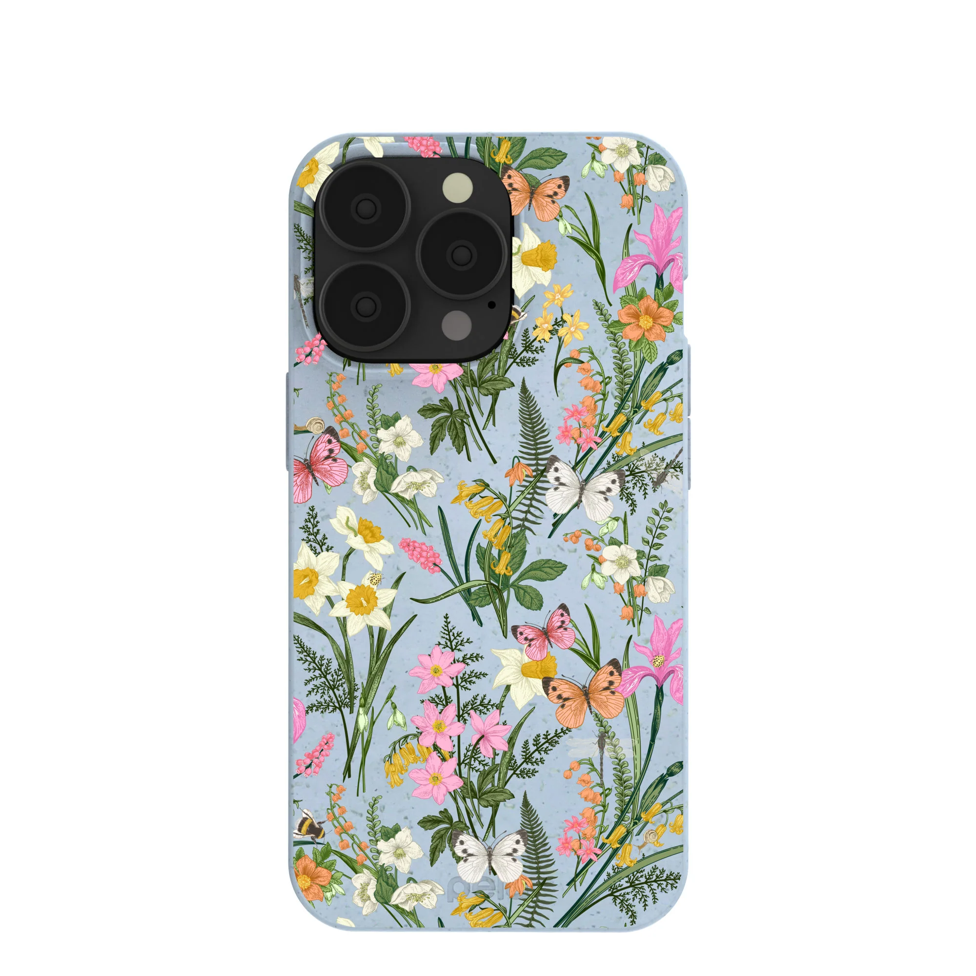 Powder Blue Fairy Wildflowers iPhone 13 Pro Case