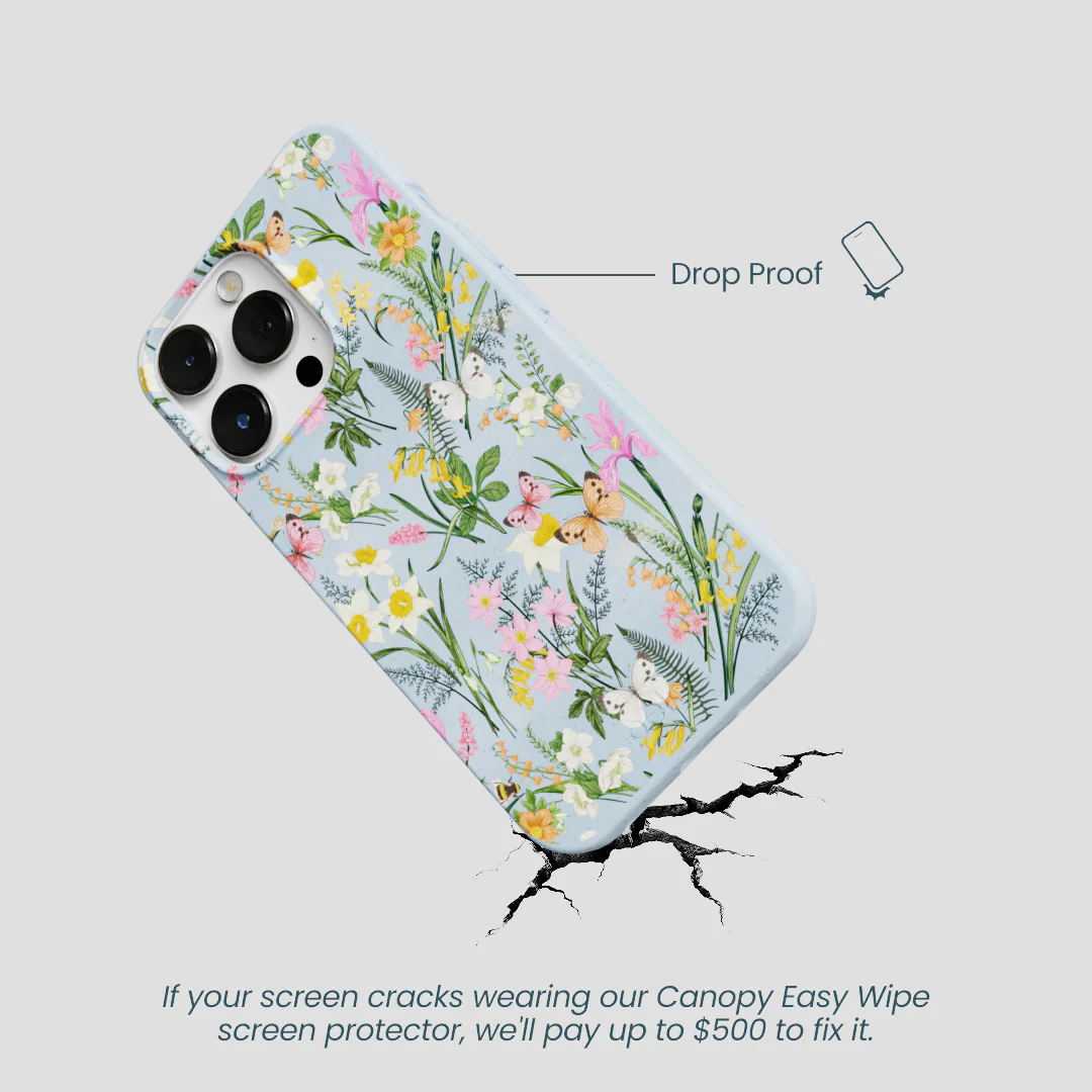 Powder Blue Fairy Wildflowers iPhone 13 Pro Case - Image 5