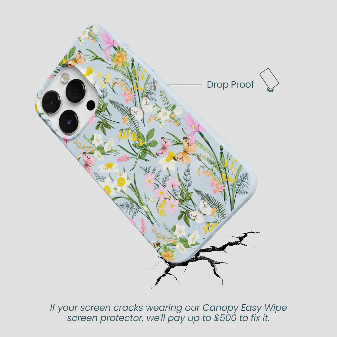 Powder Blue Fairy Wildflowers iPhone 13 Pro Max Case - Image 5