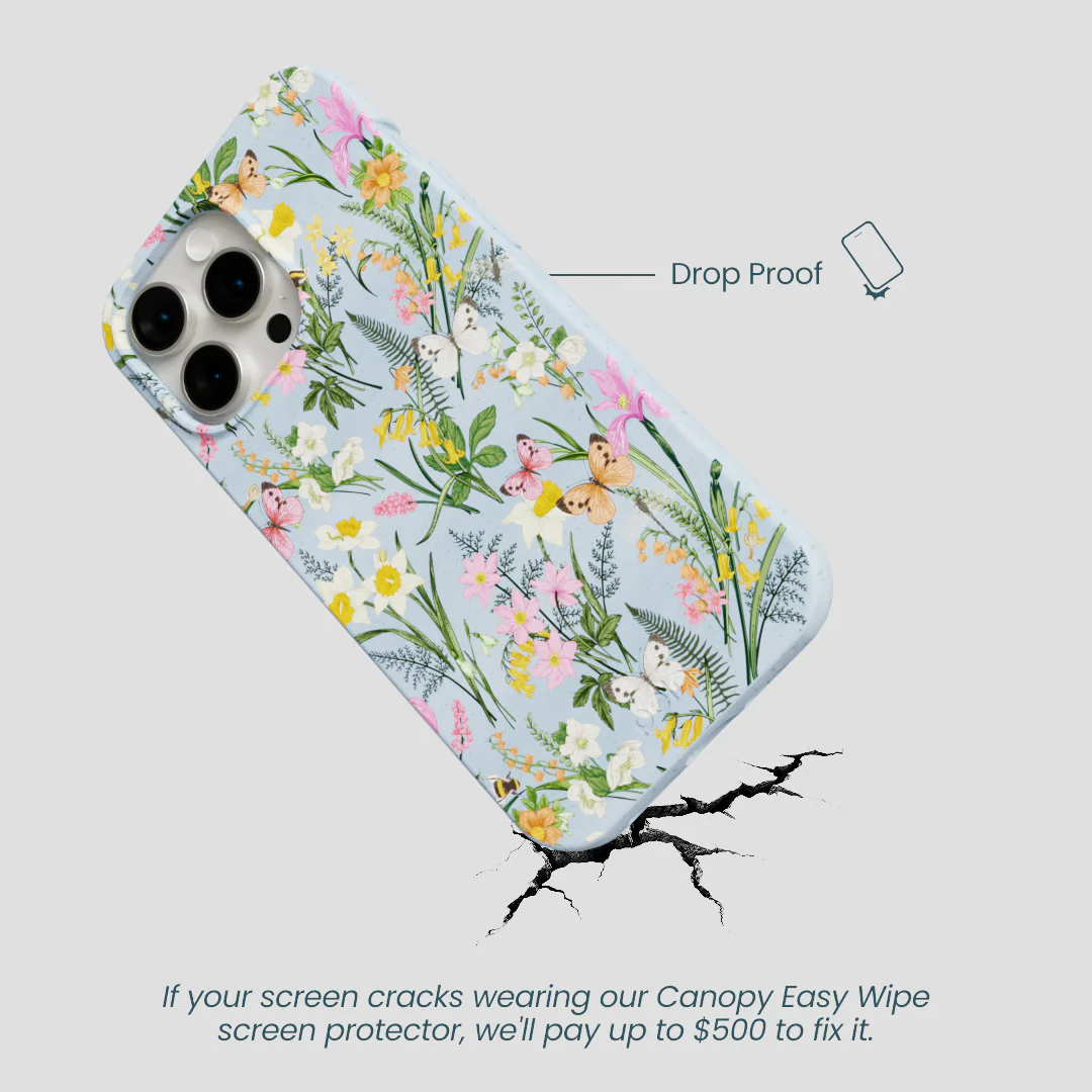 Powder Blue Fairy Wildflowers iPhone 14 Pro Max Case - Image 5