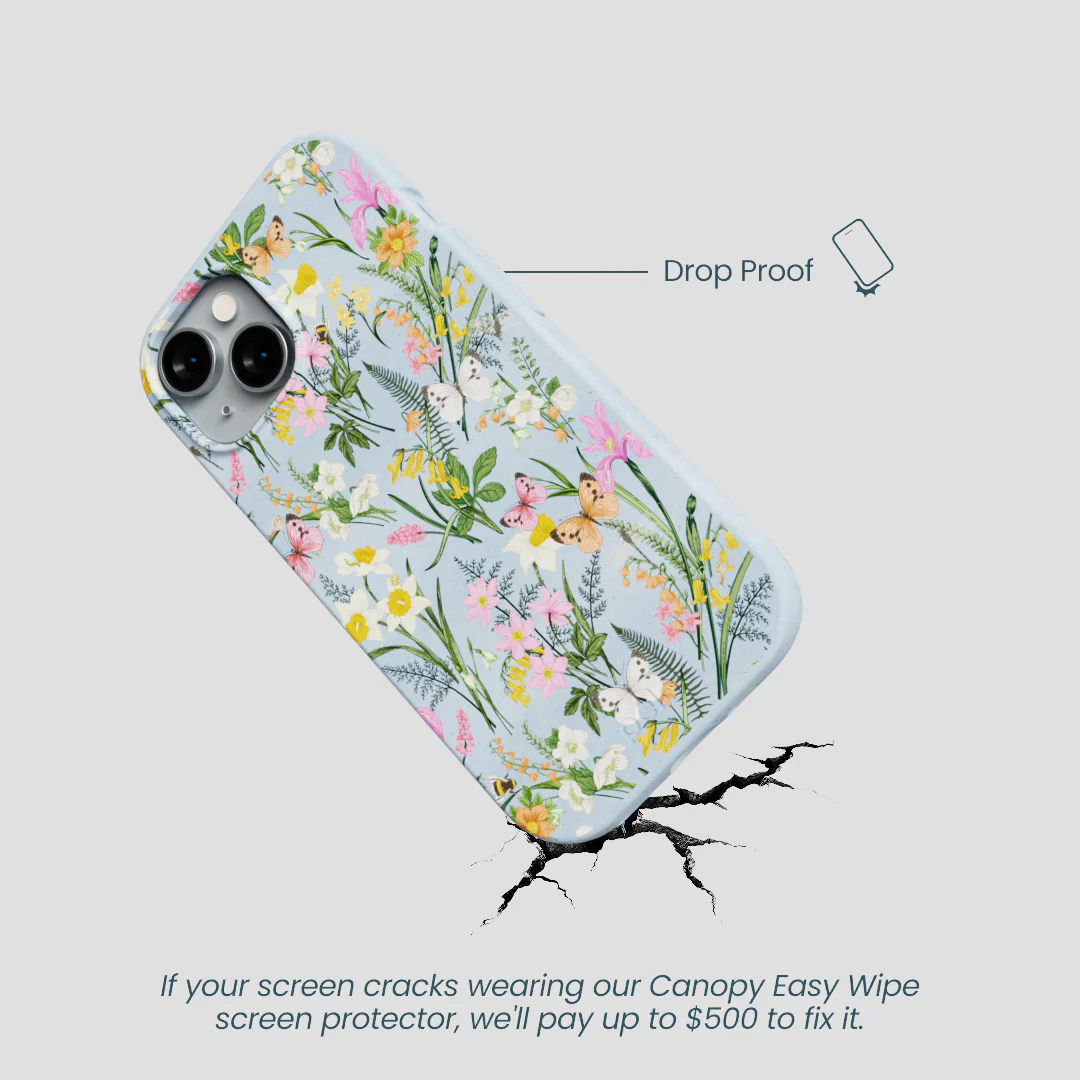 Powder Blue Fairy Wildflowers iPhone 15 Case - Image 5