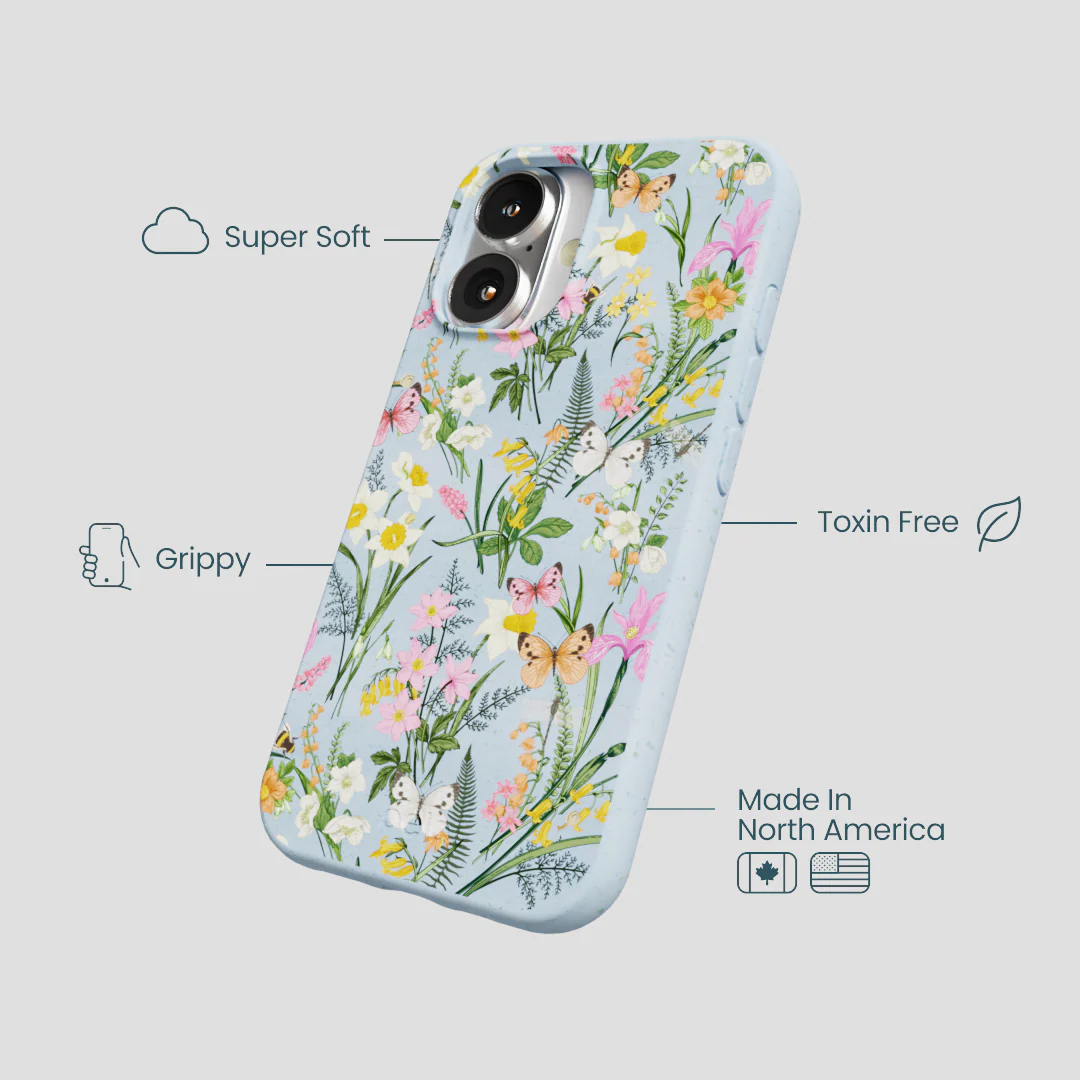 Powder Blue Fairy Wildflowers iPhone 16 Case - Image 4