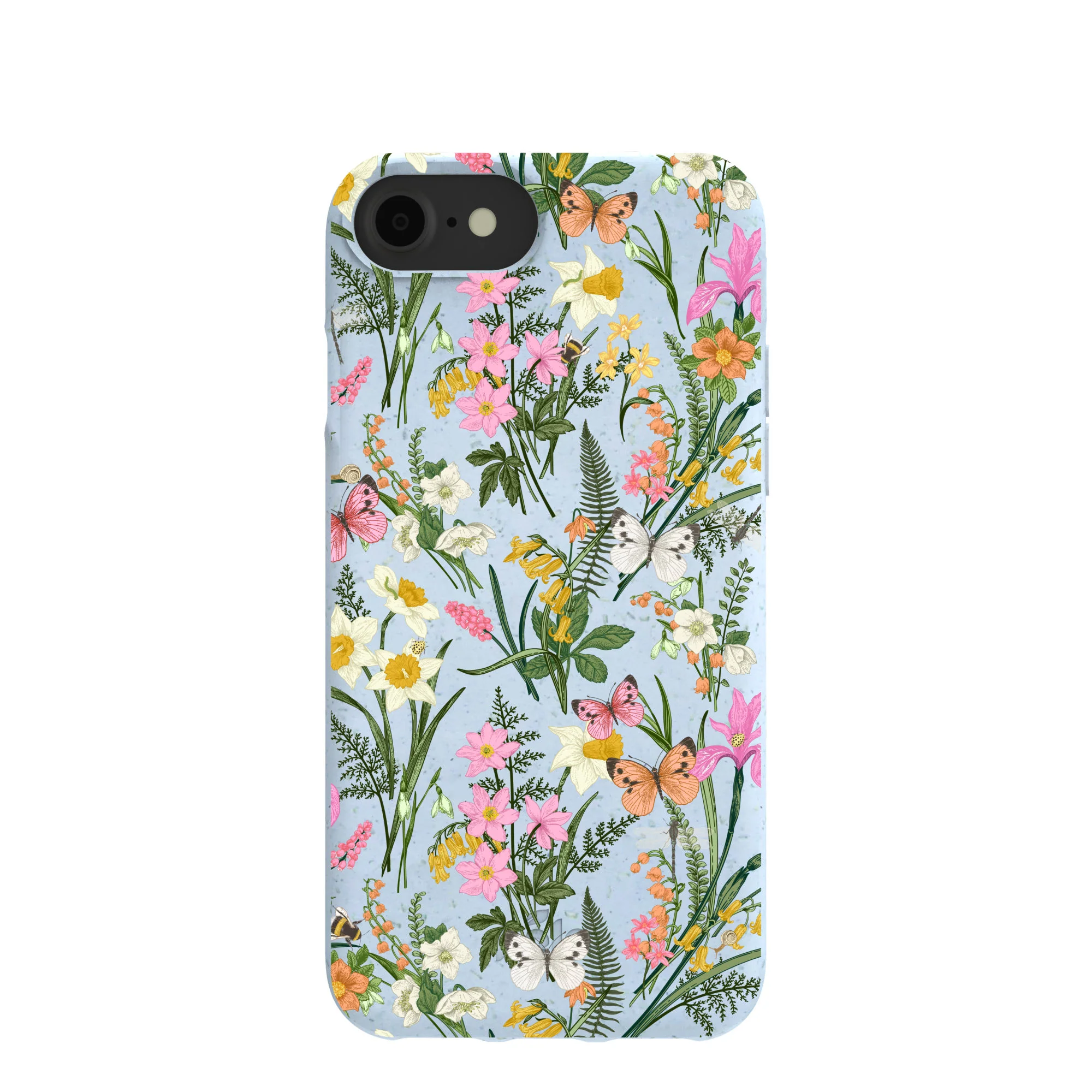 Powder Blue Fairy Wildflowers iPhone 6/6s/7/8/SE Case