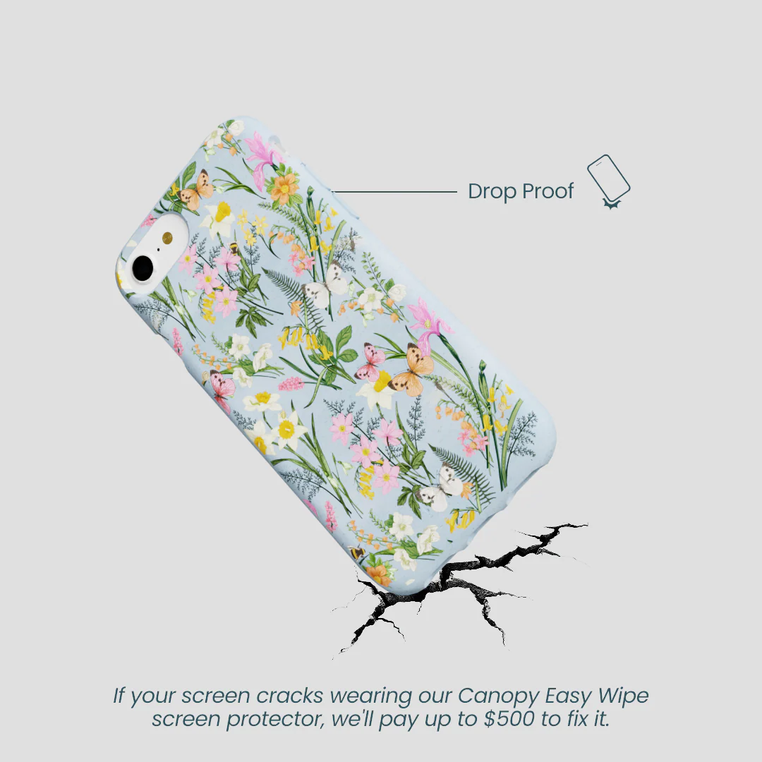 Powder Blue Fairy Wildflowers iPhone 6/6s/7/8/SE Case - Image 5