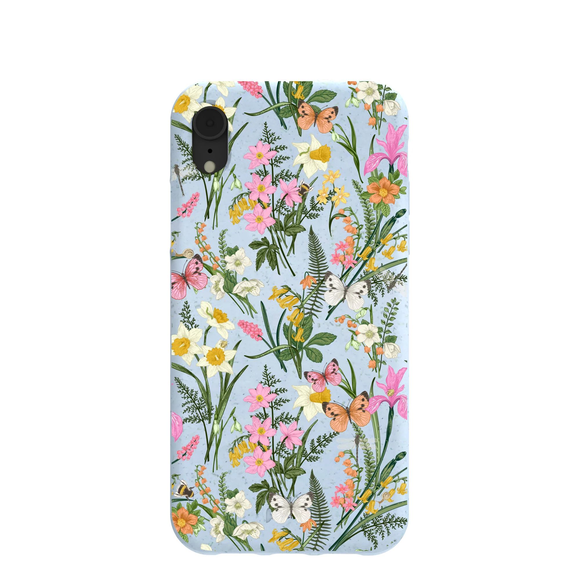 Powder Blue Fairy Wildflowers iPhone XR Case