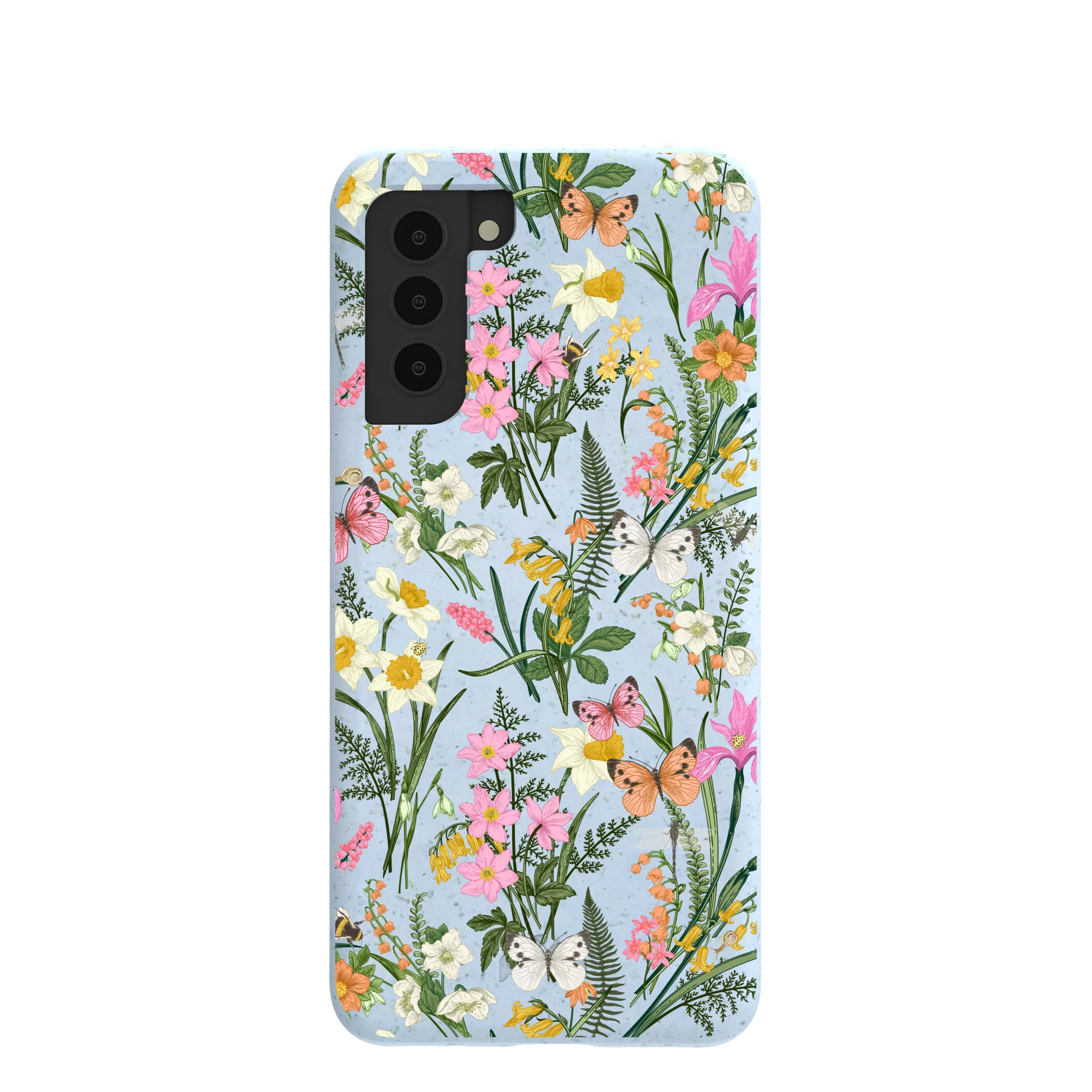 Powder Blue Fairy Wildflowers Samsung Galaxy S21 Case