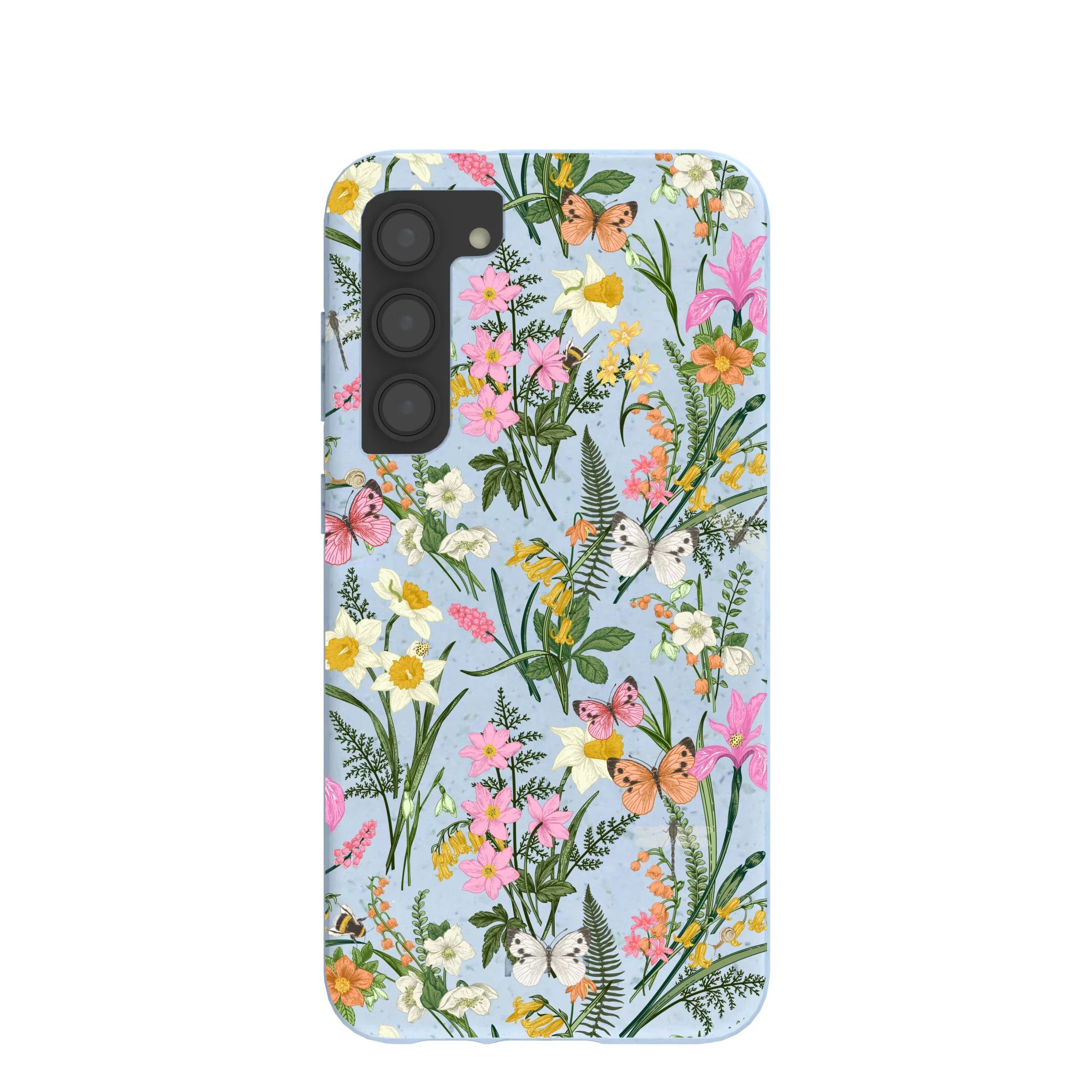 Powder Blue Fairy Wildflowers Samsung Galaxy S23+(Plus) Case