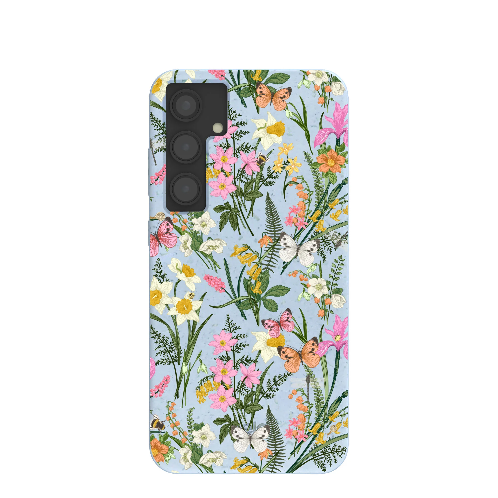 Powder Blue Fairy Wildflowers Samsung Galaxy S24+(Plus) Case