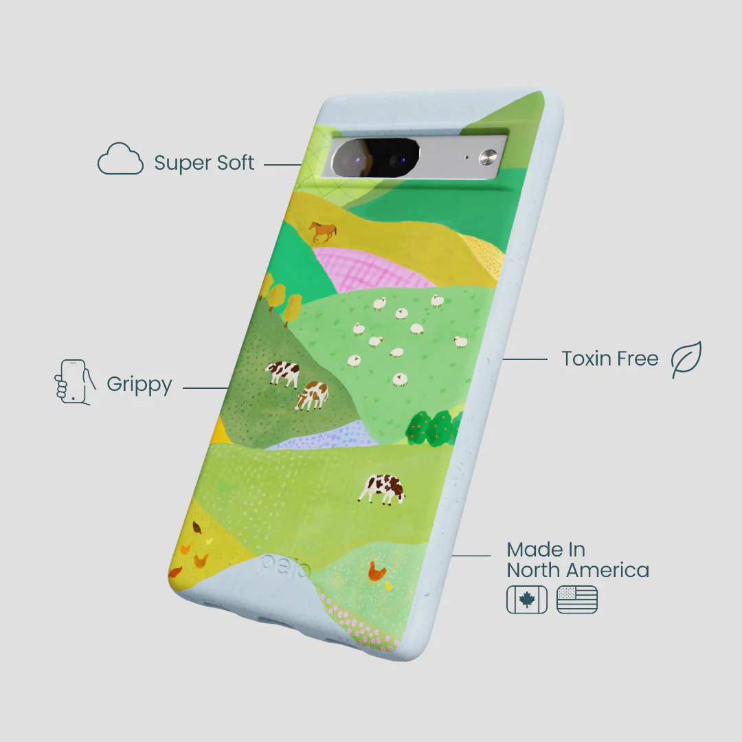 Powder Blue Farm Tales Google Pixel 7a Case - Image 4