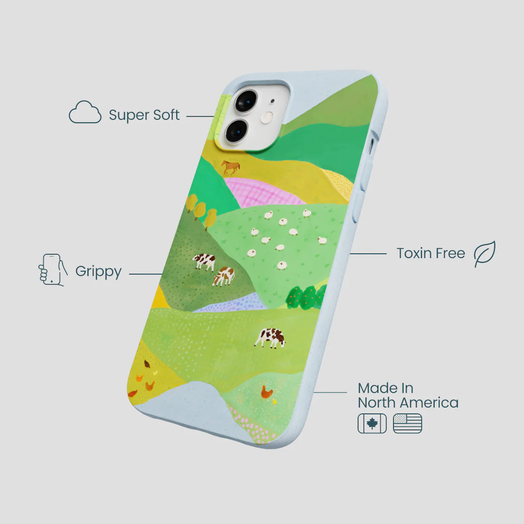 Powder Blue Farm Tales iPhone 12/ iPhone 12 Pro Case - Image 4