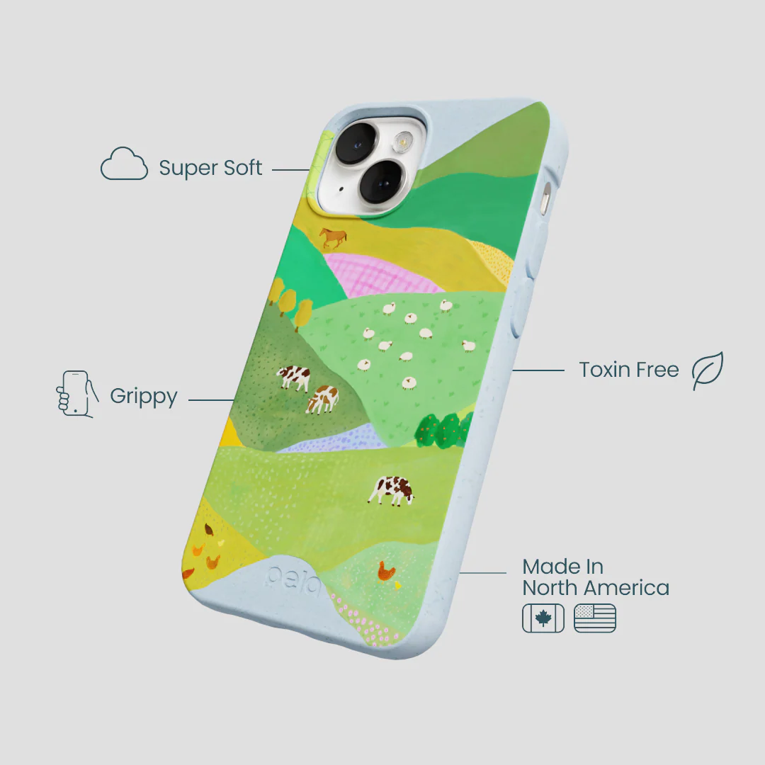 Powder Blue Farm Tales iPhone 13 Case - Image 4