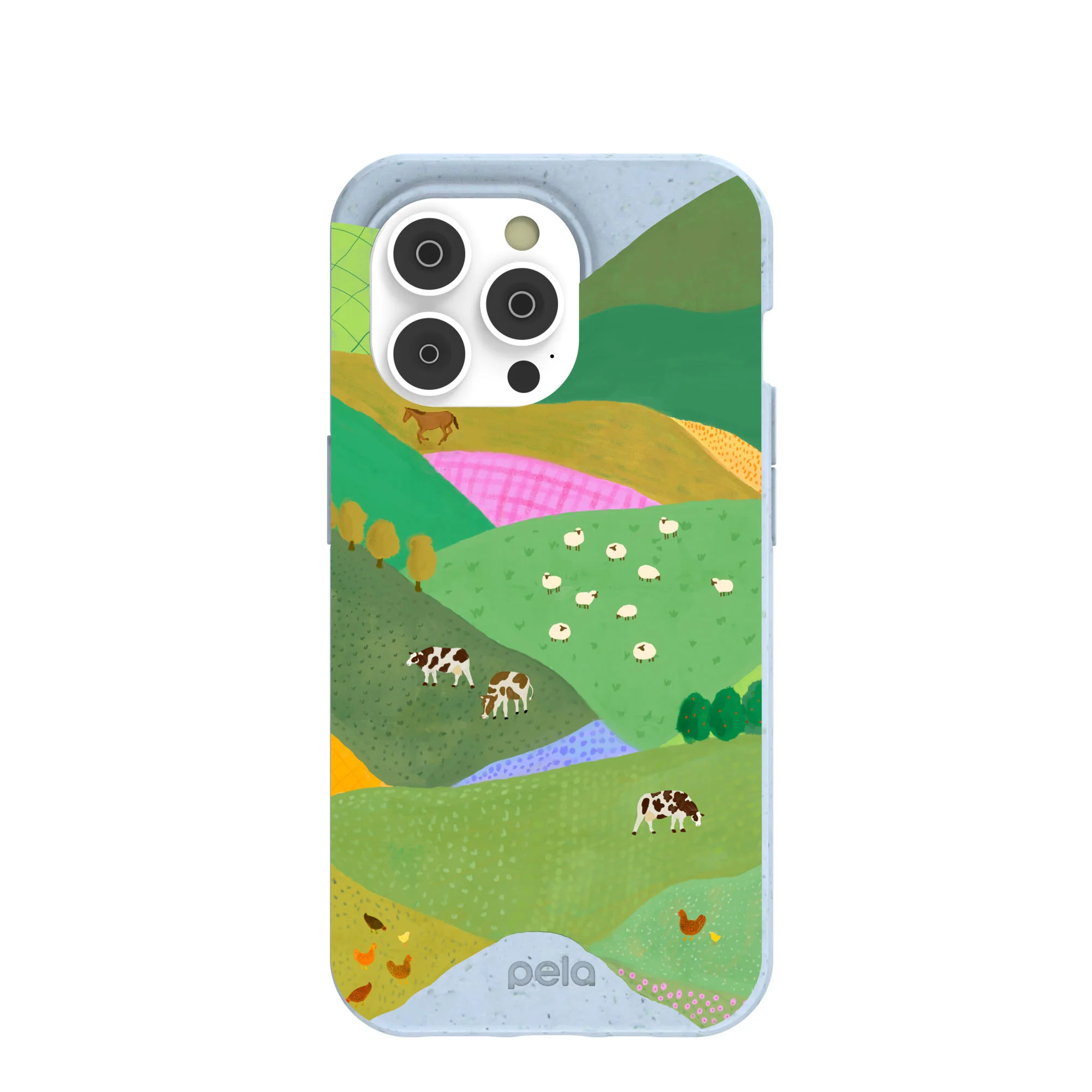 Powder Blue Farm Tales iPhone 14 Pro Case