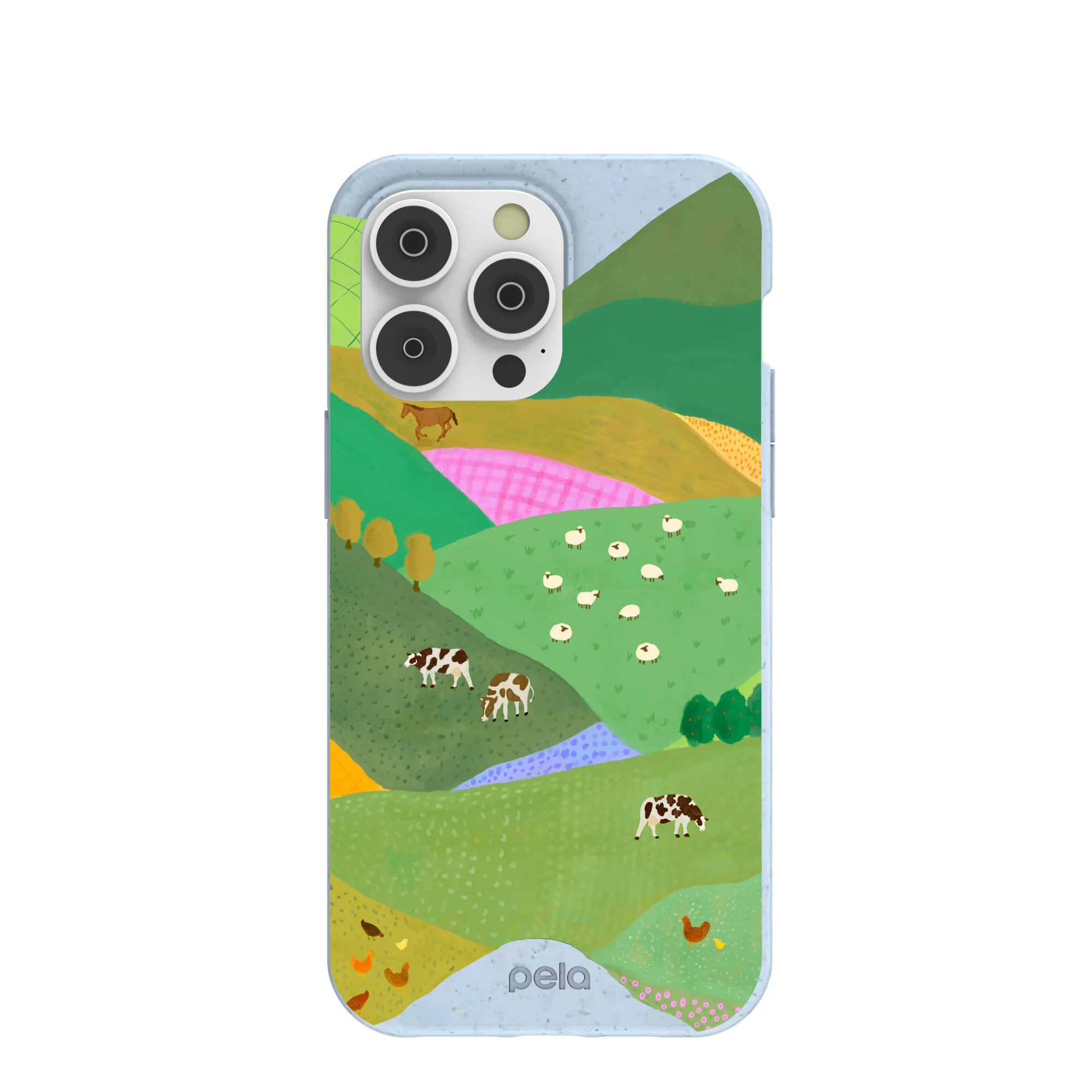 Powder Blue Farm Tales iPhone 14 Pro Max Case