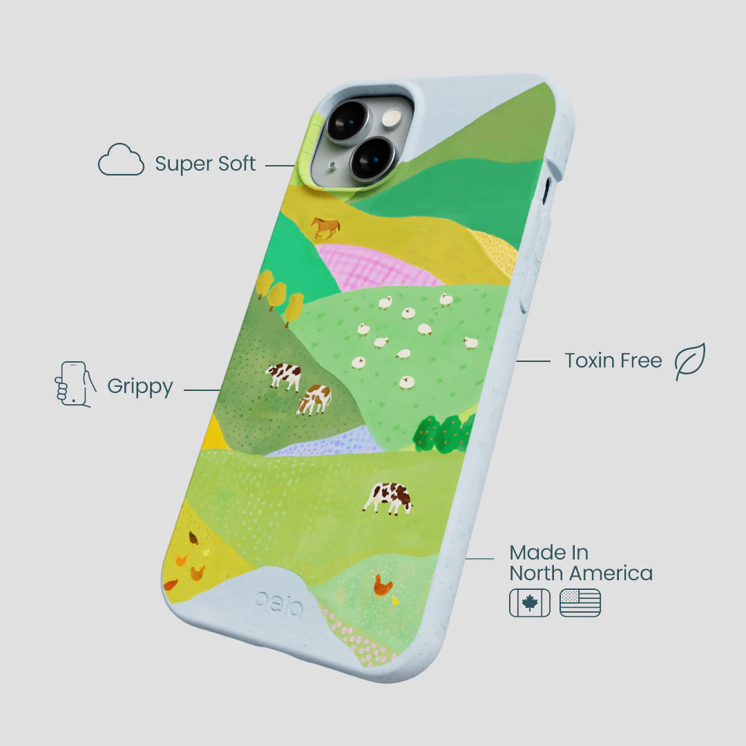 Powder Blue Farm Tales iPhone 15 Plus Case - Image 4