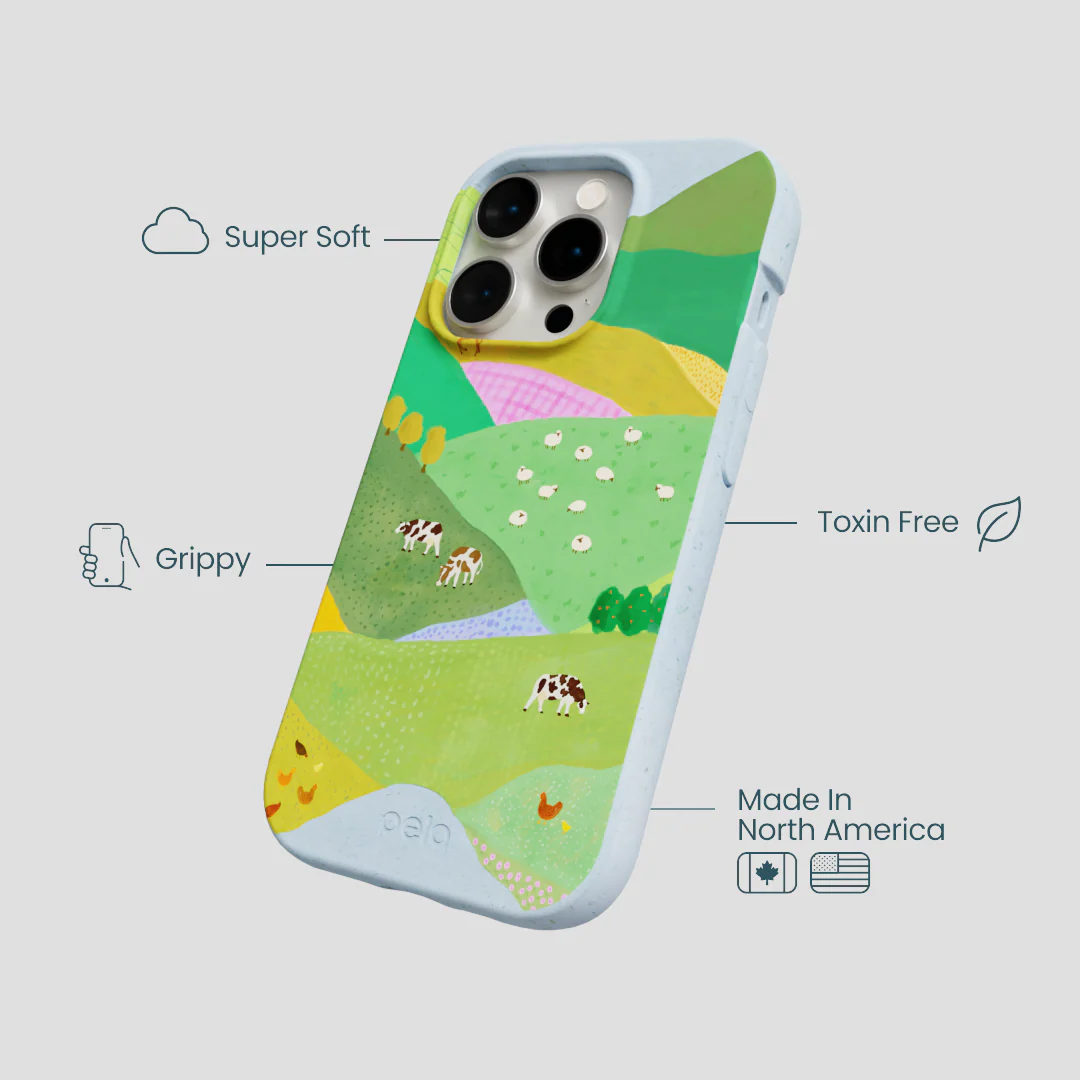 Powder Blue Farm Tales iPhone 15 Pro Case - Image 4