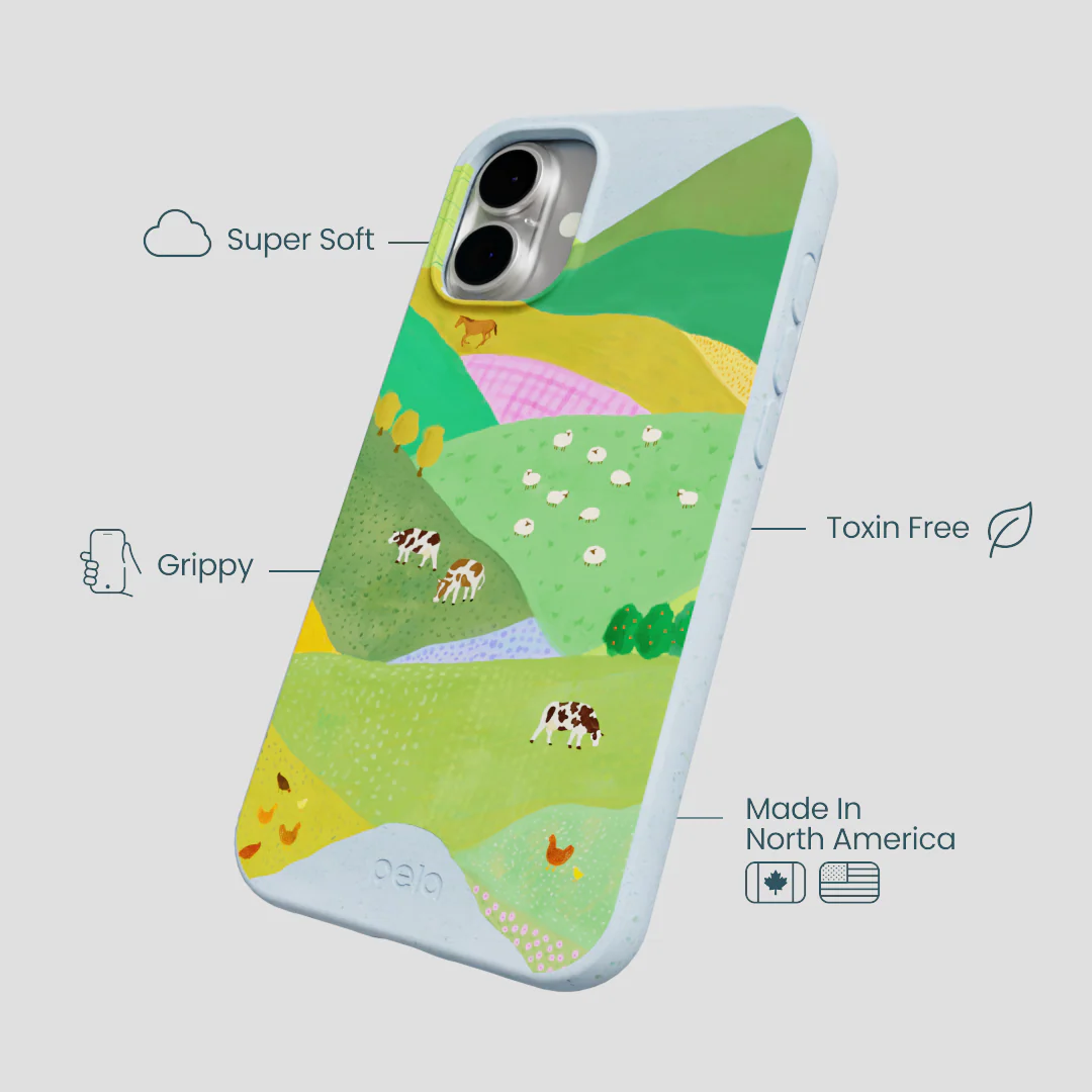 Powder Blue Farm Tales iPhone 16 Plus Case - Image 4