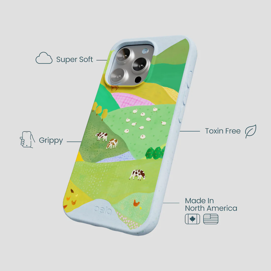 Powder Blue Farm Tales iPhone 16 Pro Case - Image 4