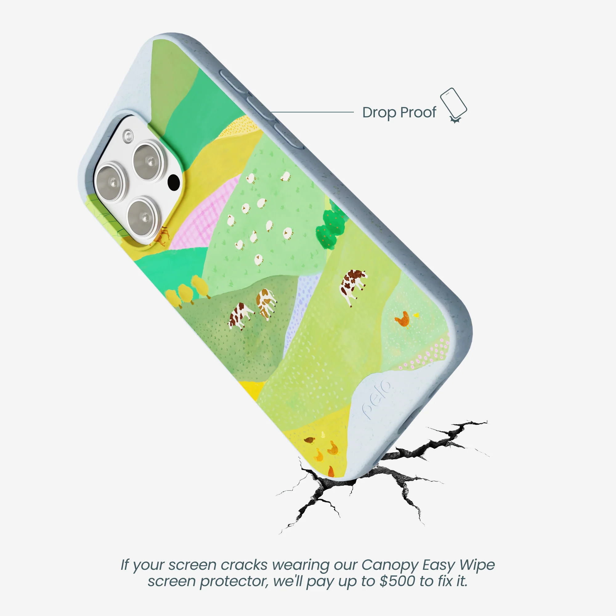 Powder Blue Farm Tales iPhone 16 Pro Max Case - Image 5