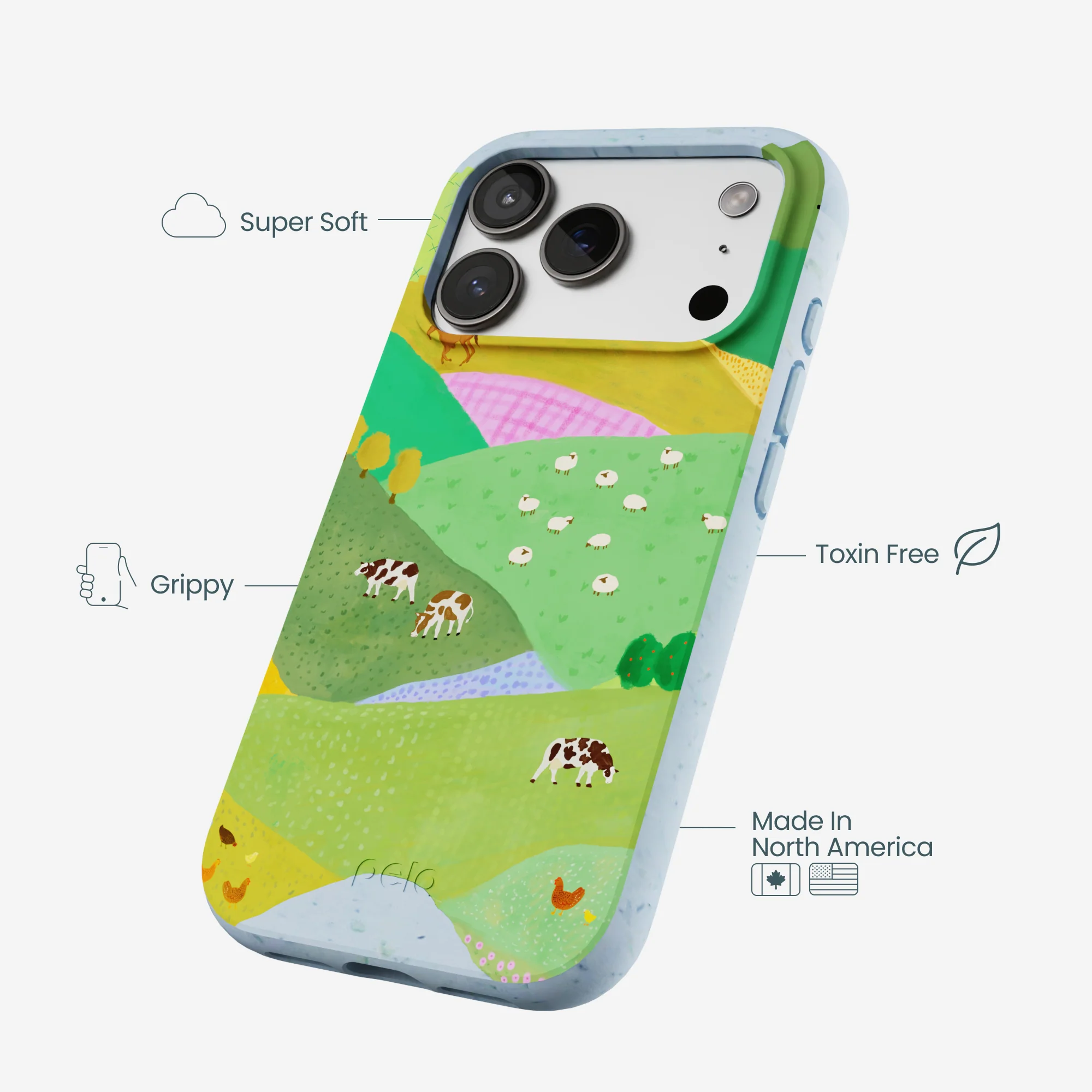 Powder Blue Farm Tales iPhone 17 Case - Image 4