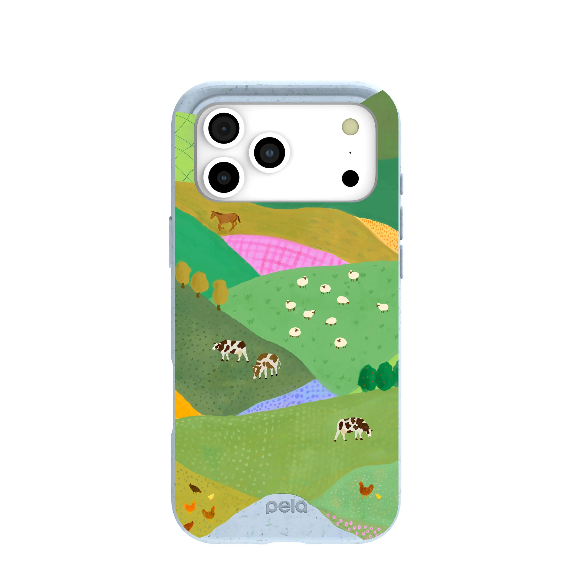 Powder Blue Farm Tales iPhone 17 Pro Max Case