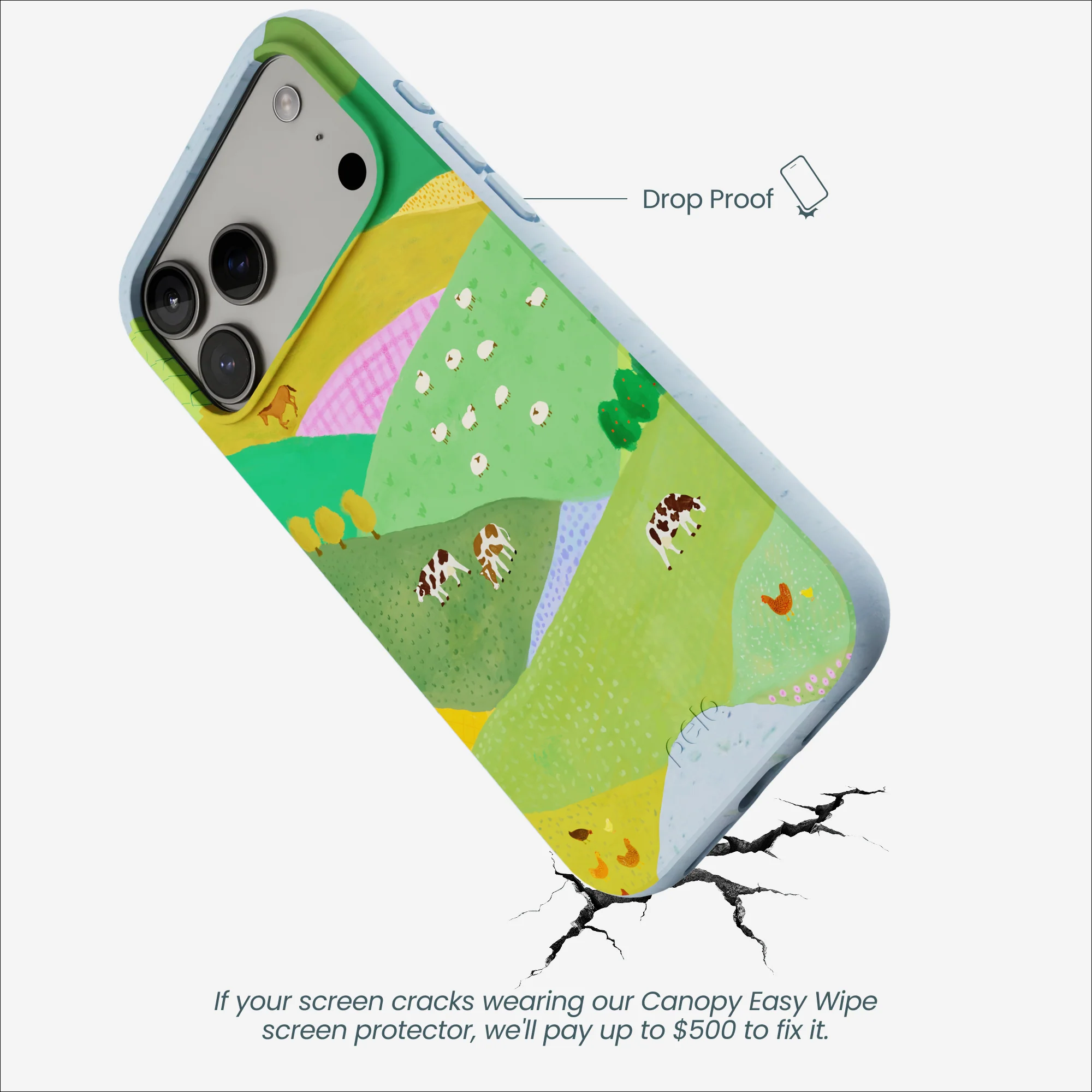 Powder Blue Farm Tales iPhone 17 Pro Max Case - Image 5