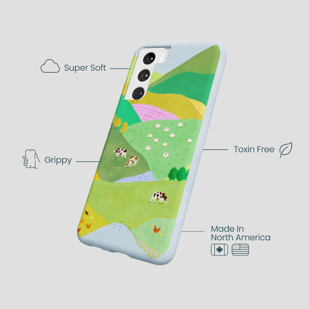 Powder Blue Farm Tales Samsung Galaxy S21 Case - Image 4