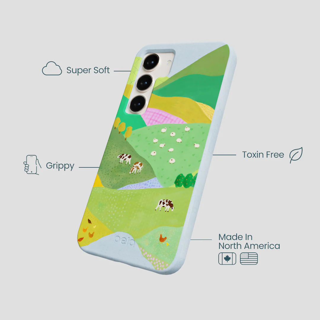 Powder Blue Farm Tales Samsung Galaxy S24 Case - Image 4