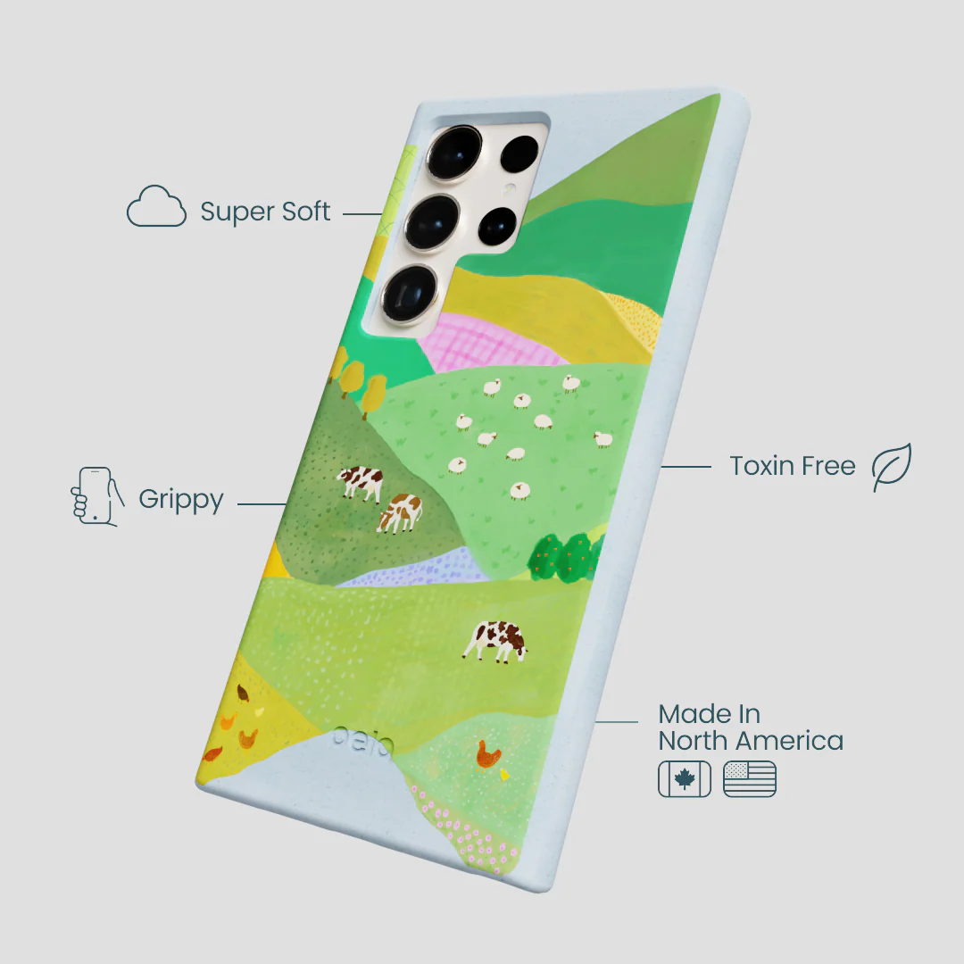 Powder Blue Farm Tales Samsung Galaxy S24 Ultra Case - Image 4