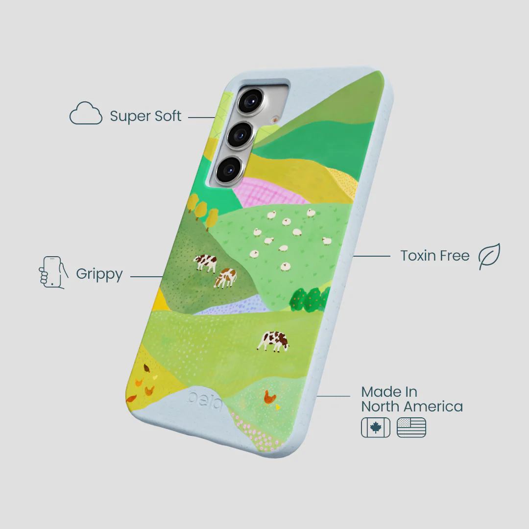 Powder Blue Farm Tales Samsung Galaxy S25 Case - Image 4