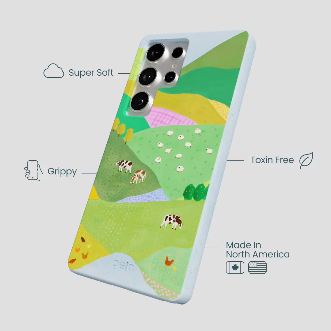 Powder Blue Farm Tales Samsung Galaxy S25 Ultra Case - Image 4