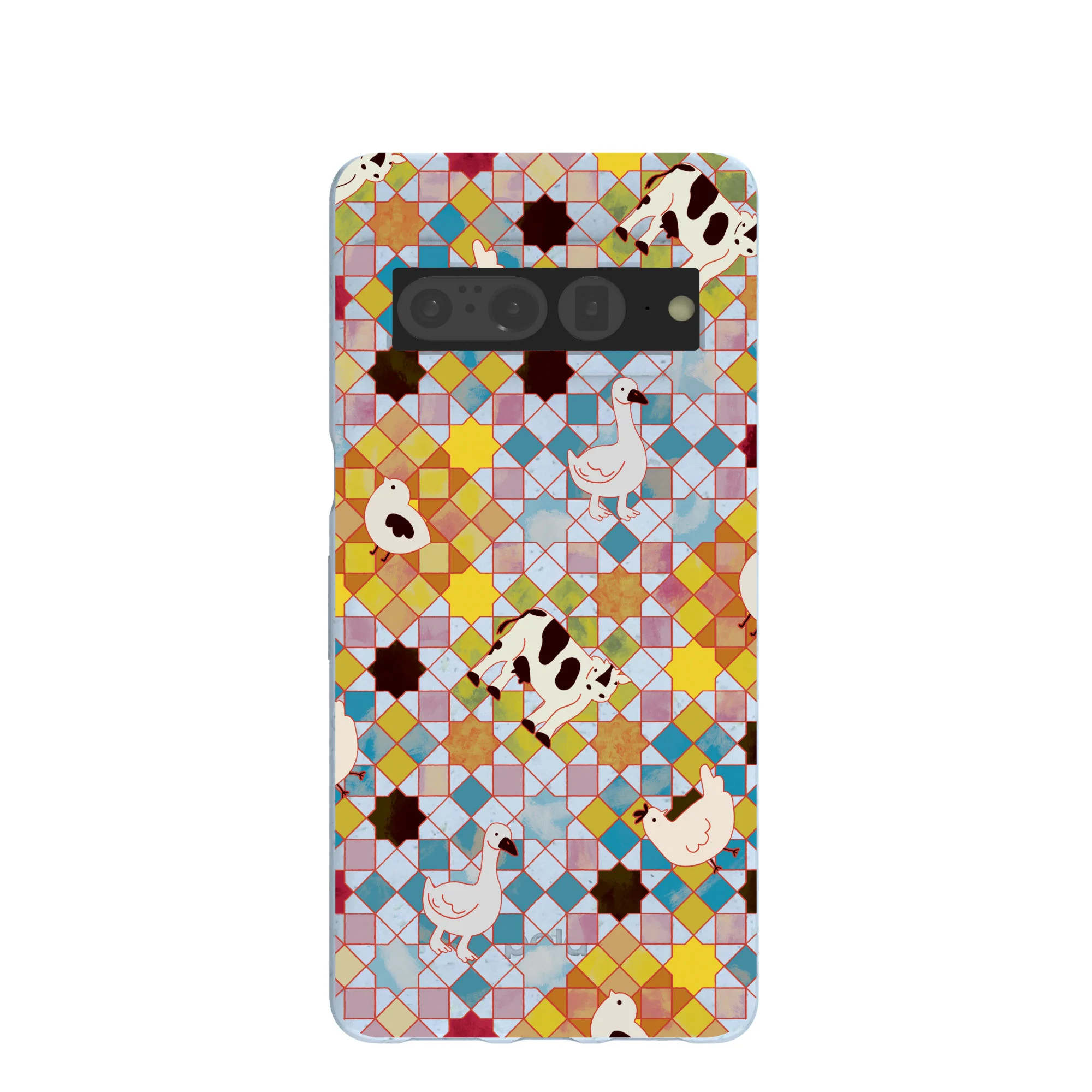 Powder Blue Farmers Mosaic Google Pixel 7 Pro Case