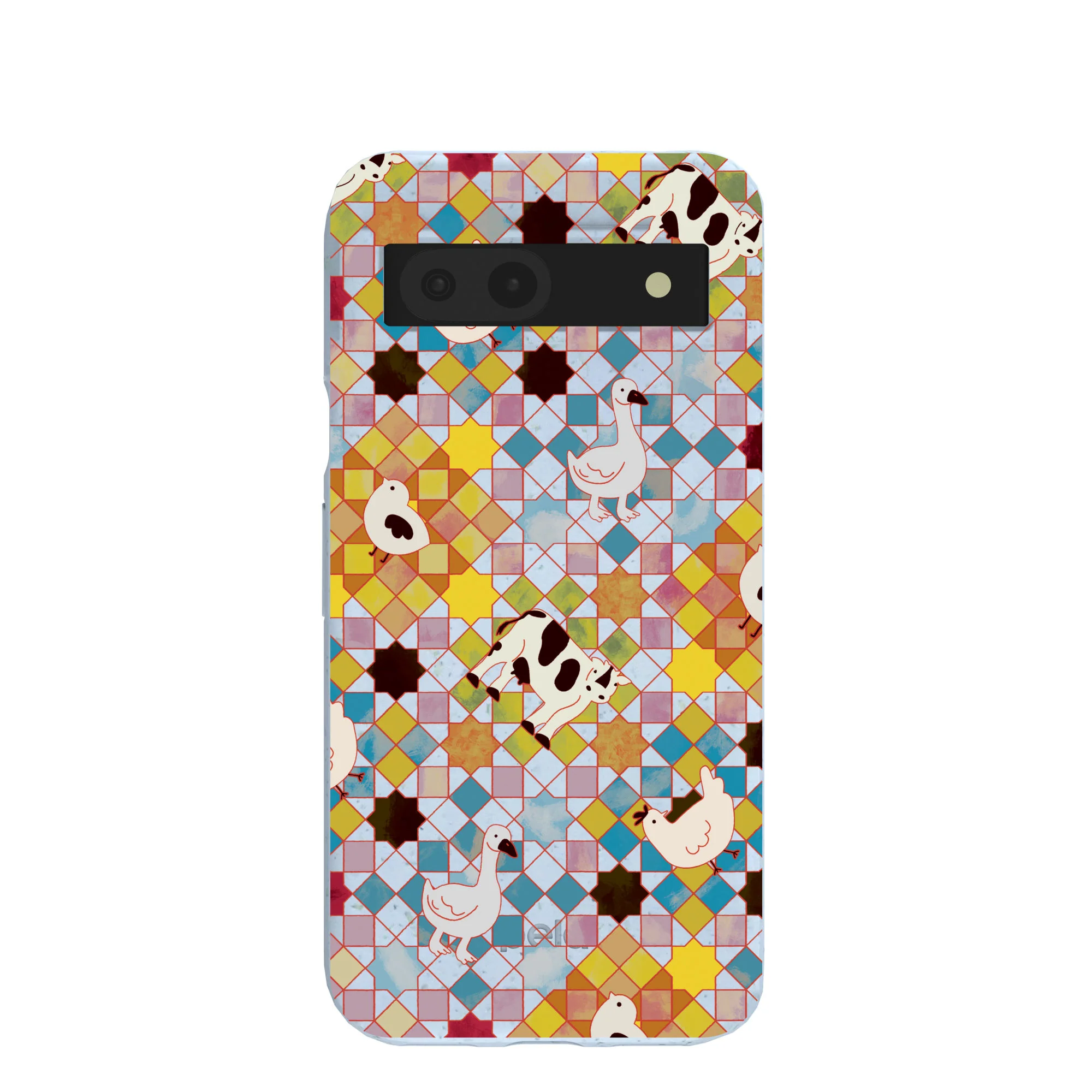 Powder Blue Farmers Mosaic Google Pixel 8a Case