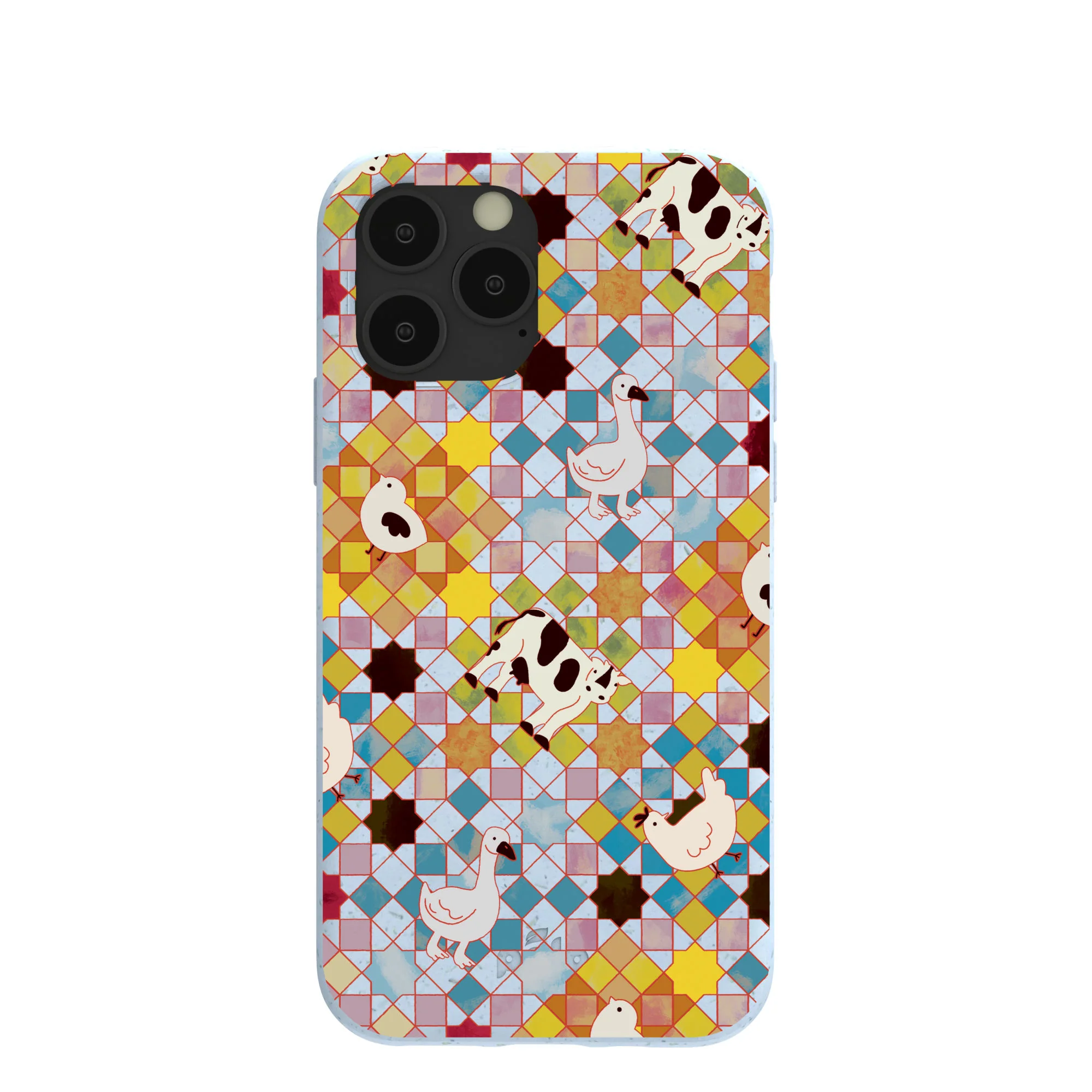 Powder Blue Farmers Mosaic iPhone 11 Pro Case