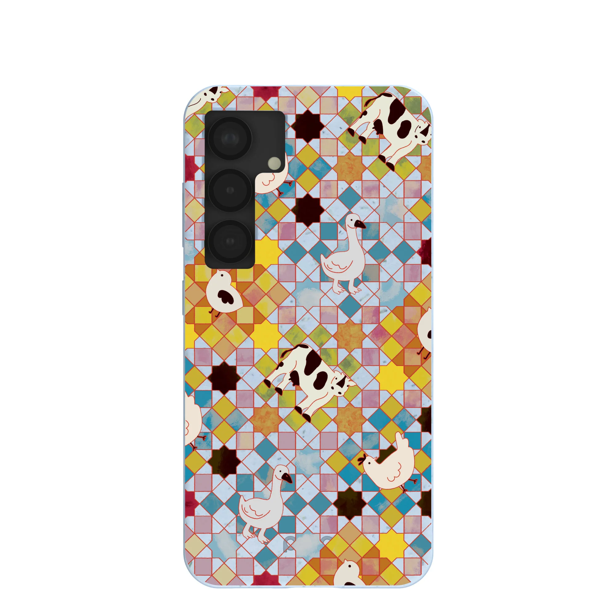 Powder Blue Farmers Mosaic Samsung Galaxy S25 Case