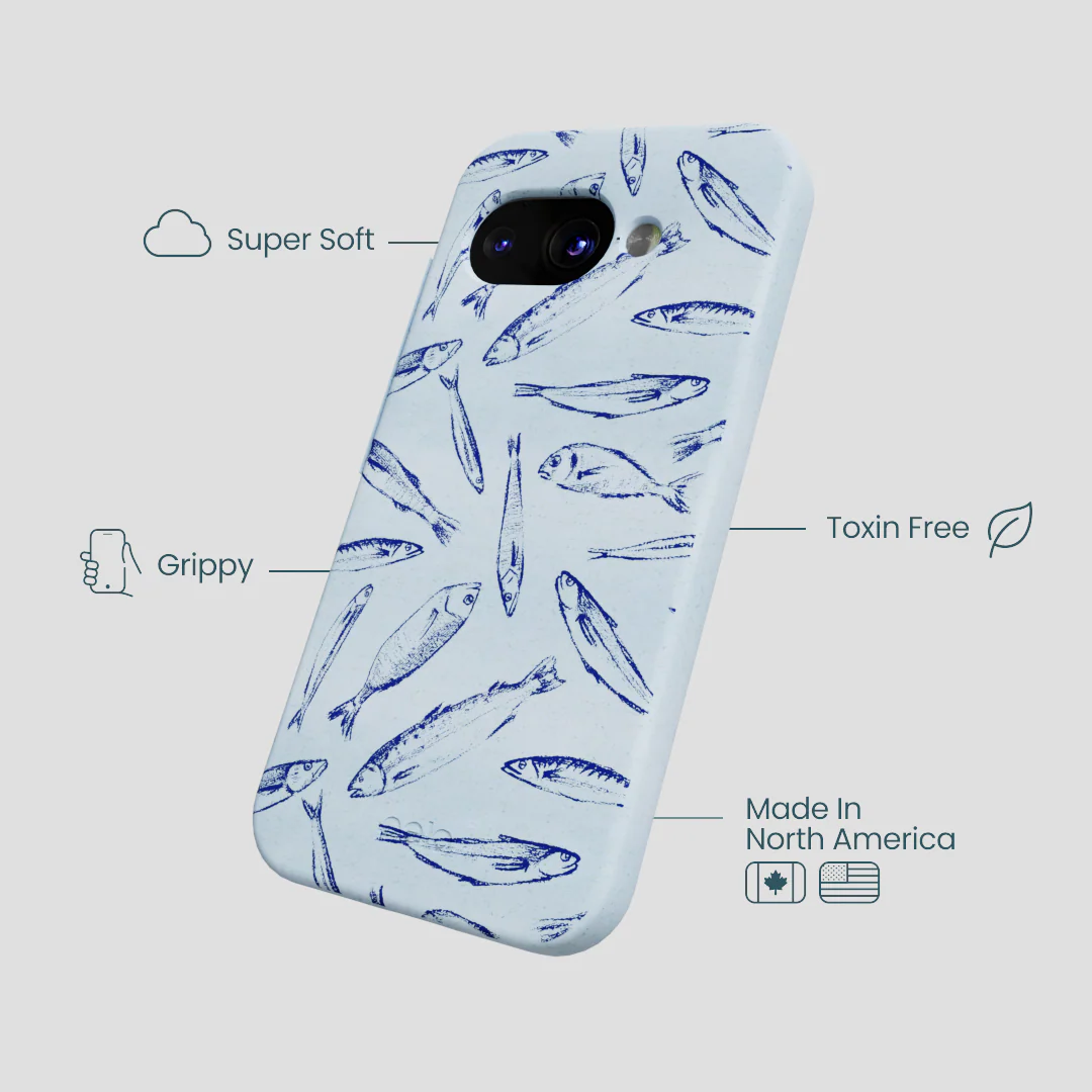 Powder Blue Fishery Google Pixel 9a Case - Image 3