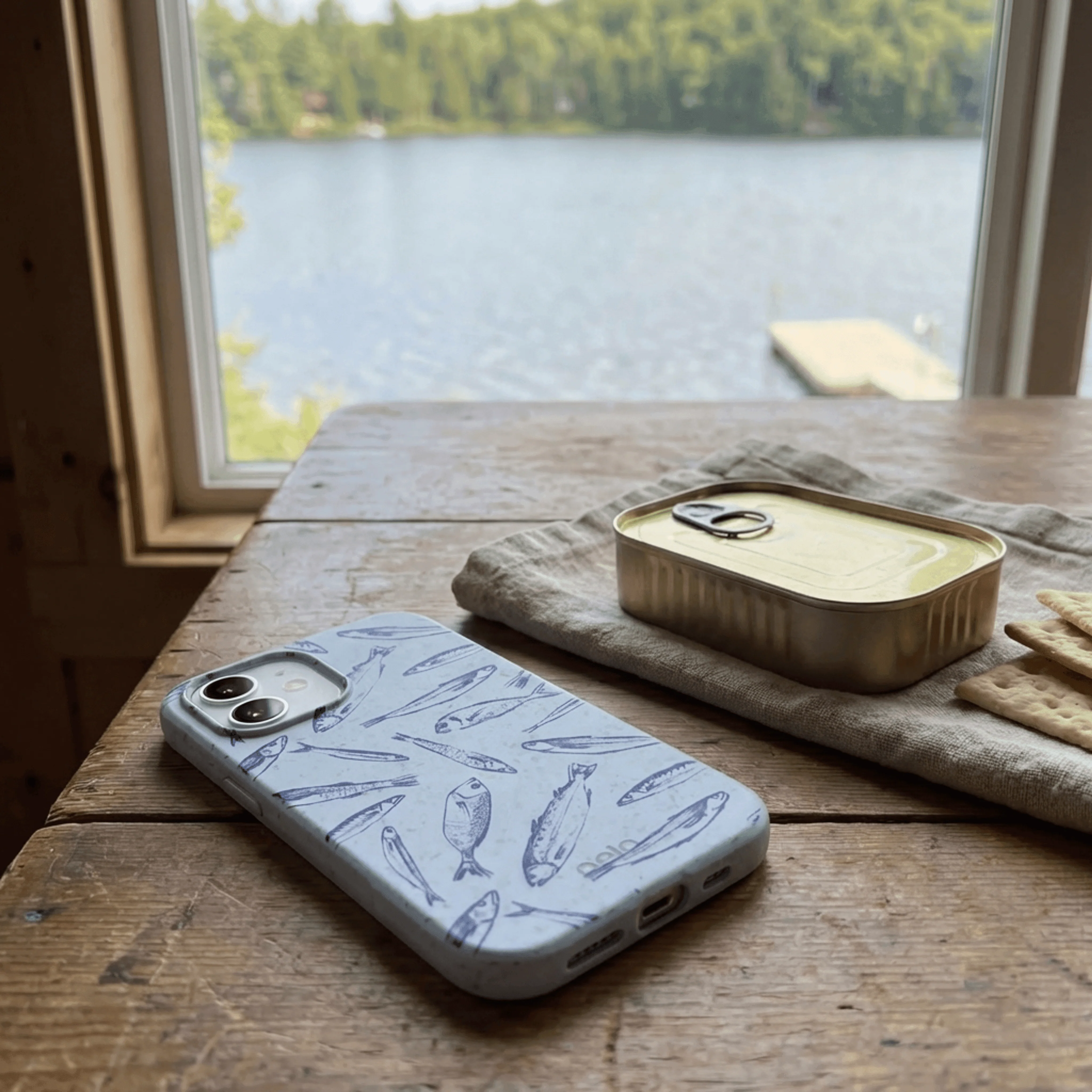 Powder Blue Fishery iPhone 16e/17e Case - Image 2