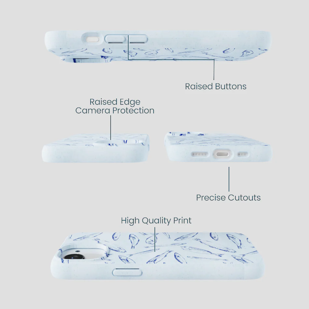 Powder Blue Fishery iPhone 16e/17e Case - Image 3