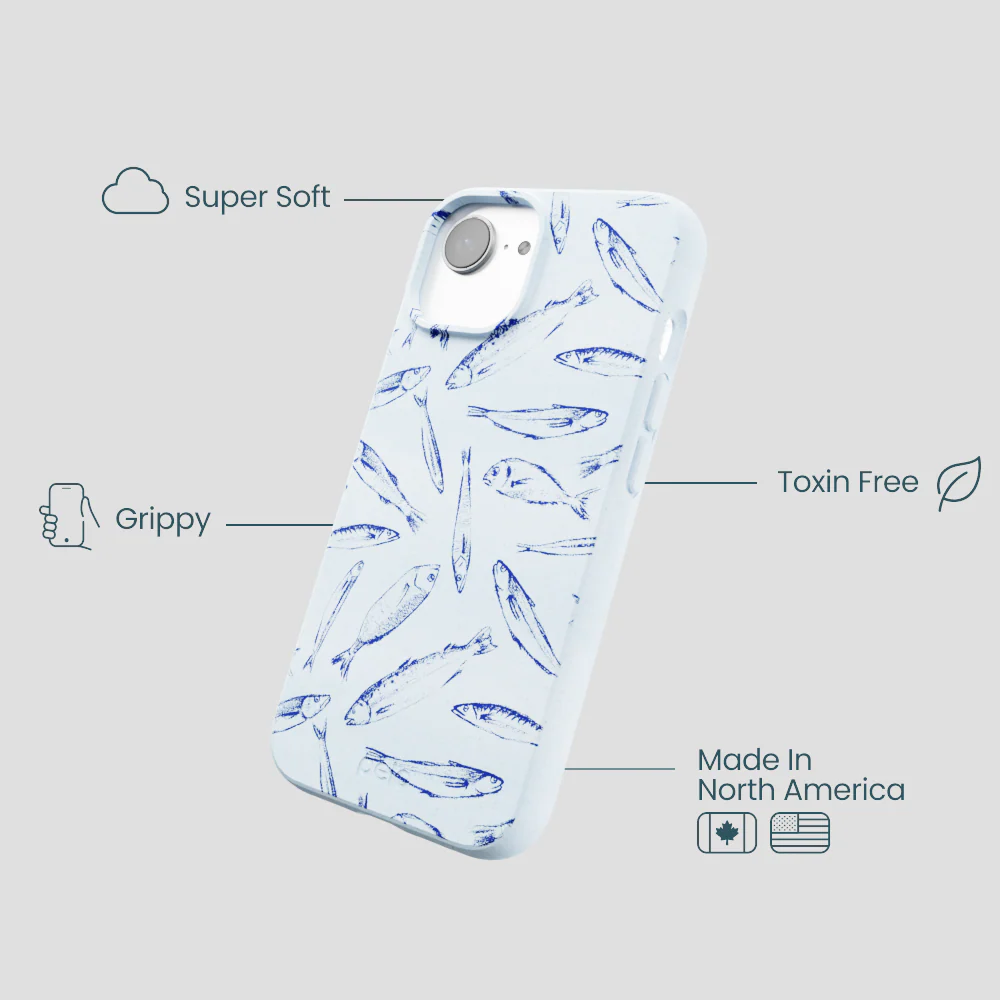 Powder Blue Fishery iPhone 16e/17e Case - Image 4