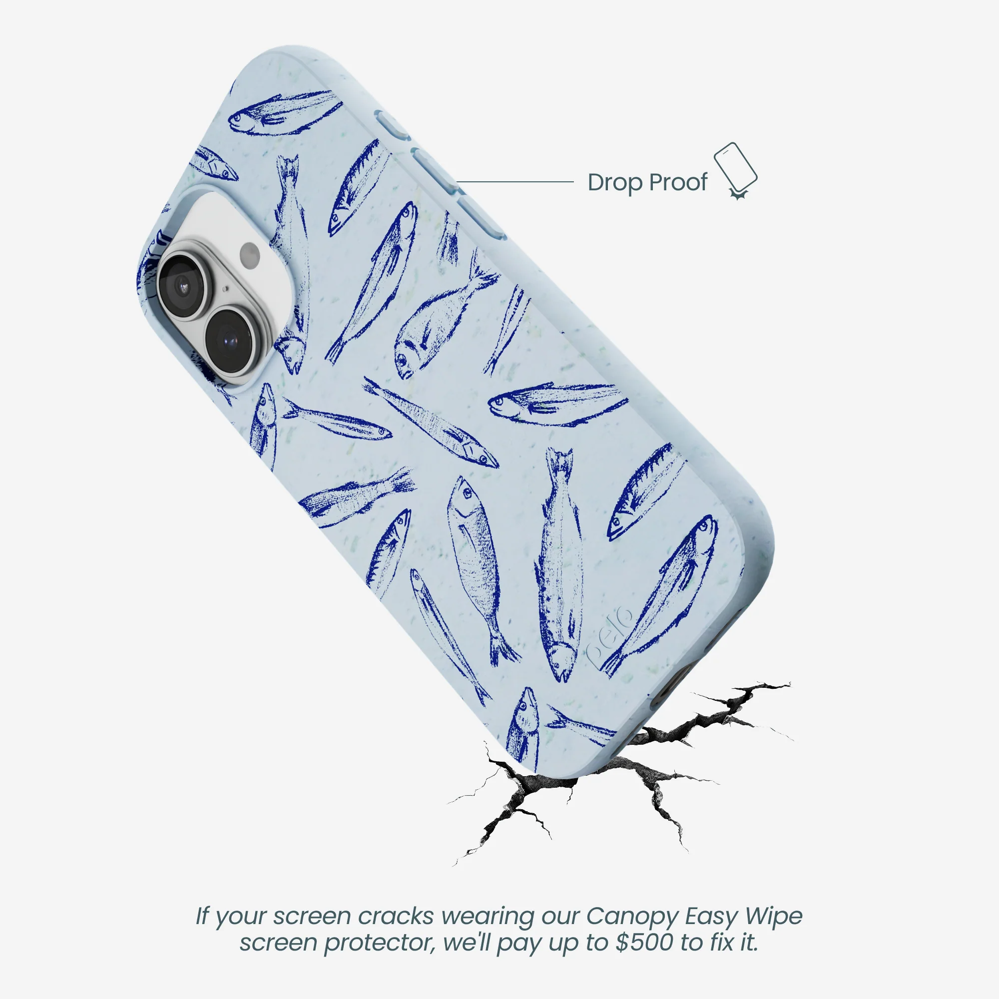 Powder Blue Fishery iPhone 17 Case - Image 5