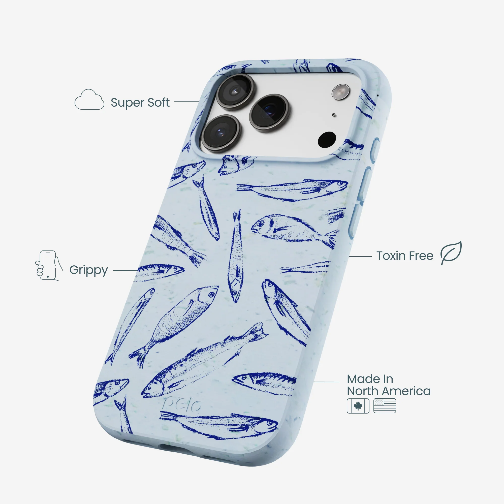 Powder Blue Fishery iPhone 17 Pro Case - Image 4