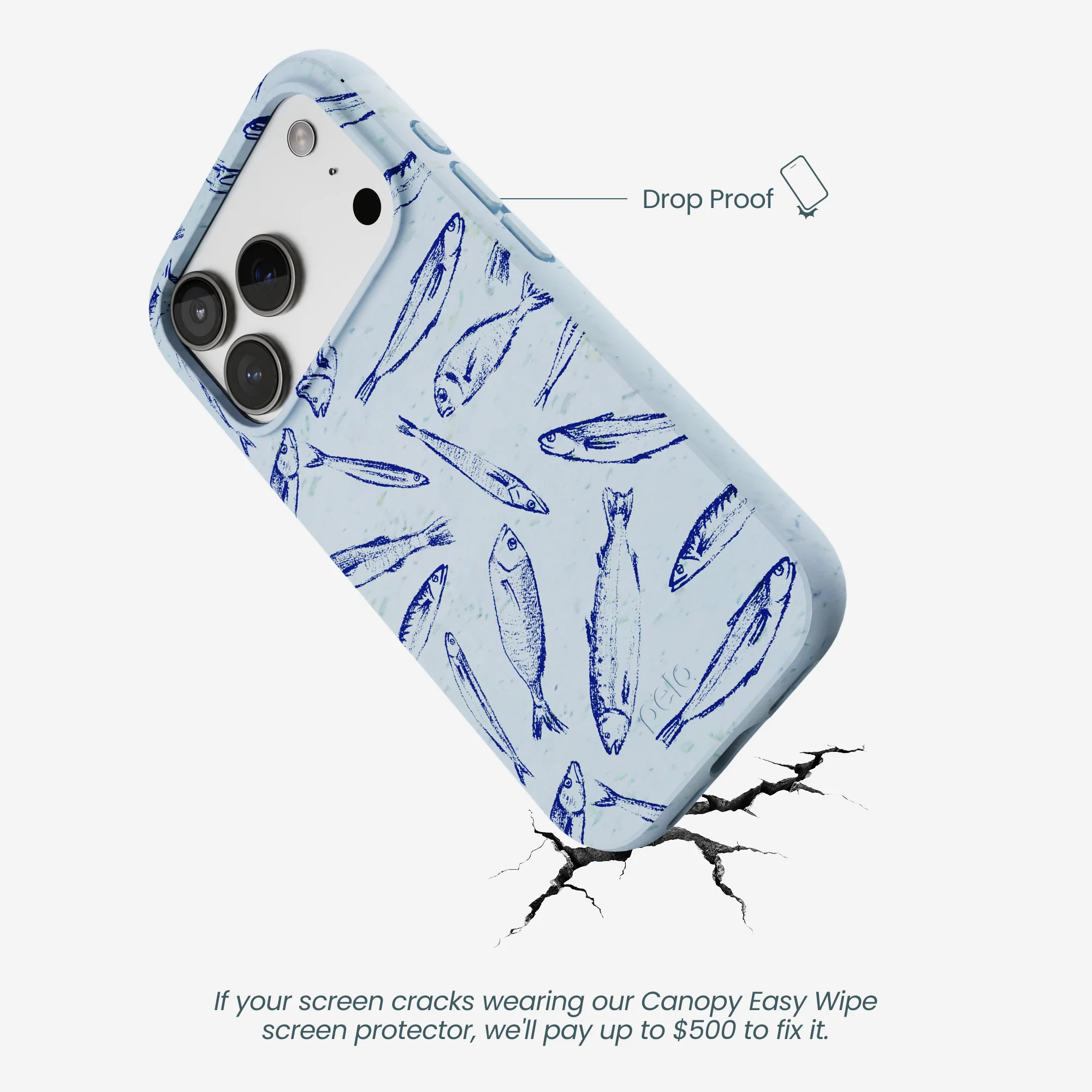 Powder Blue Fishery iPhone 17 Pro Case - Image 5