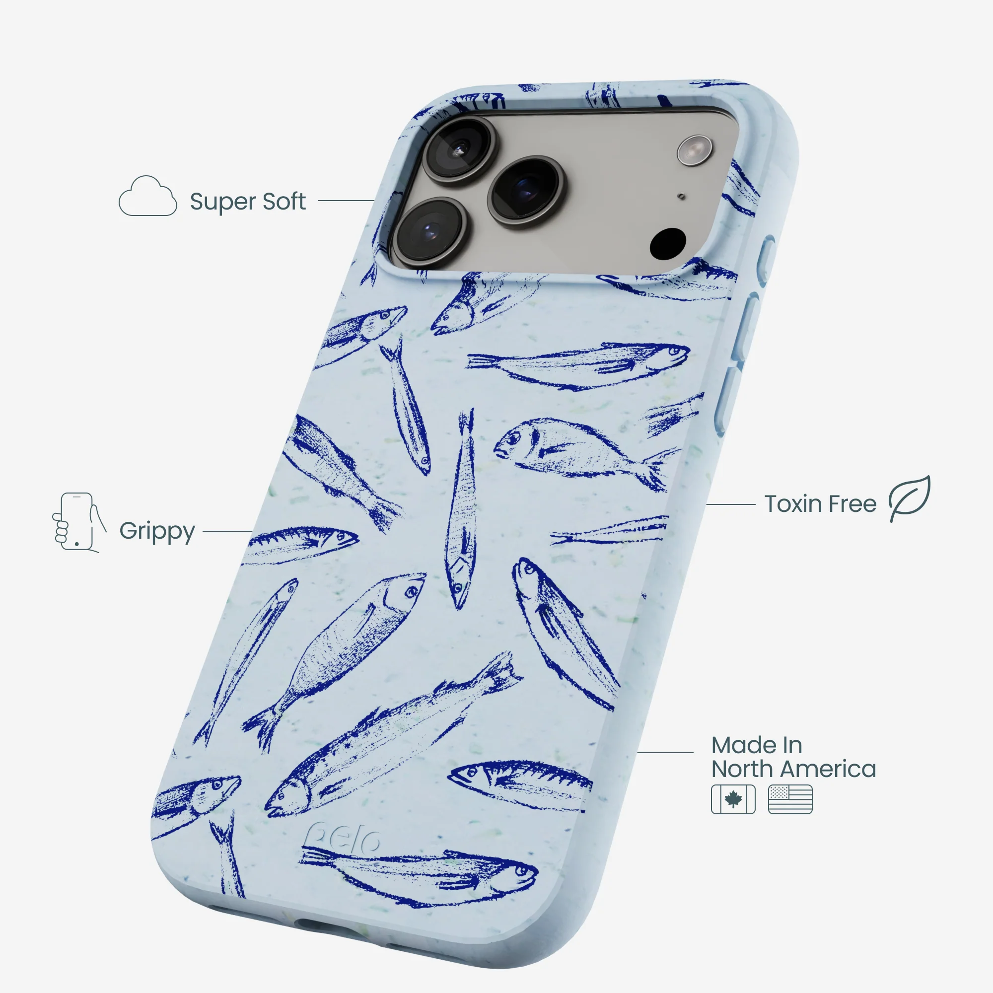 Powder Blue Fishery iPhone 17 Pro Max Case - Image 4