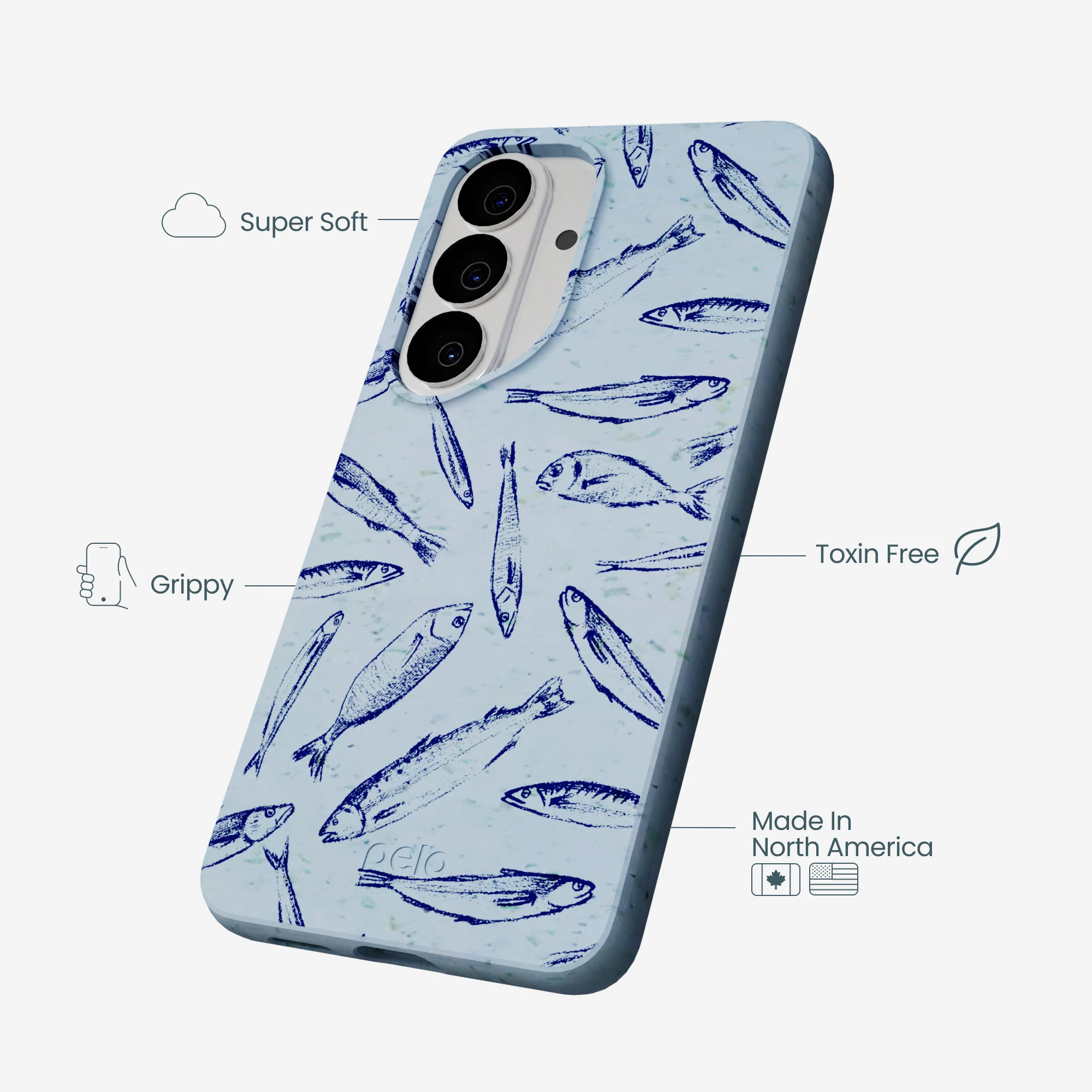 Powder Blue Fishery Samsung Galaxy S26 Case - Image 3