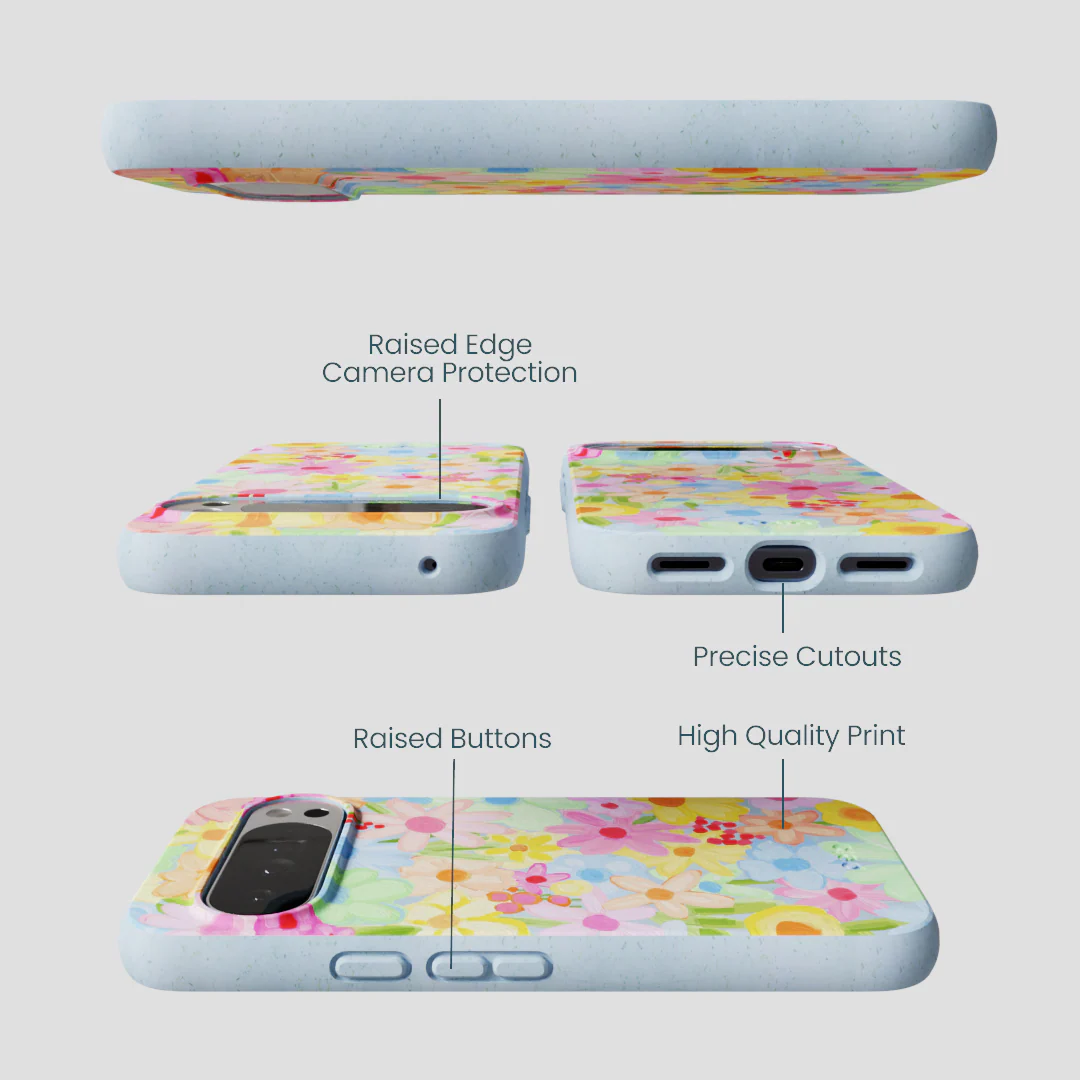 Powder Blue Flora Foam Google Pixel 10 Pro XL Case - Image 2