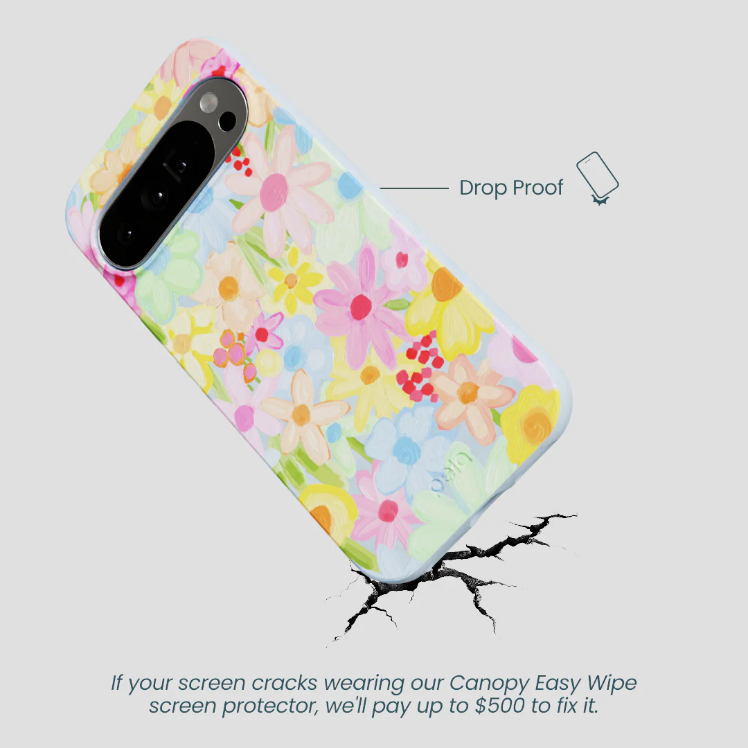 Powder Blue Flora Foam Google Pixel 10 Pro XL Case - Image 4