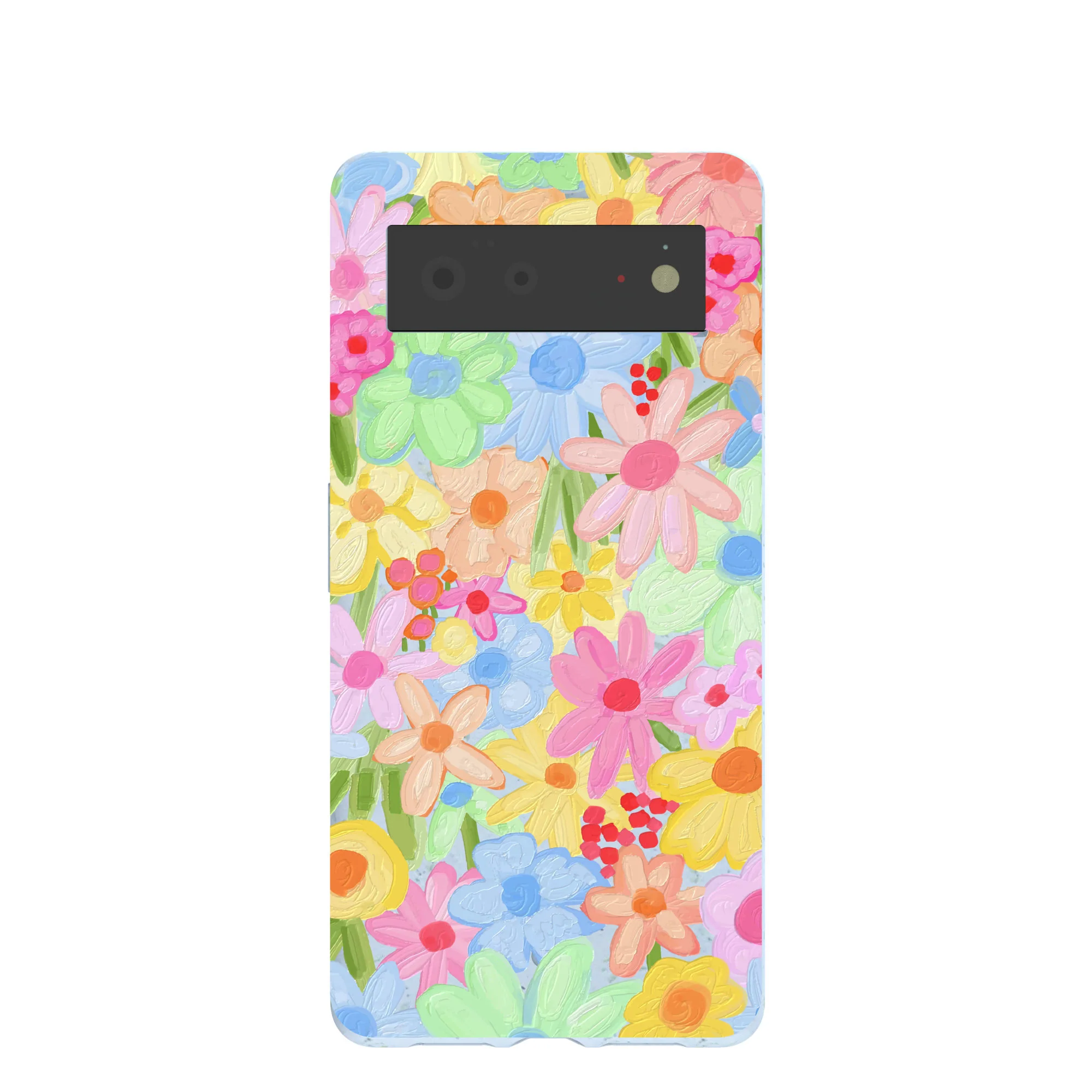 Powder Blue Flora Foam Google Pixel 6 Case