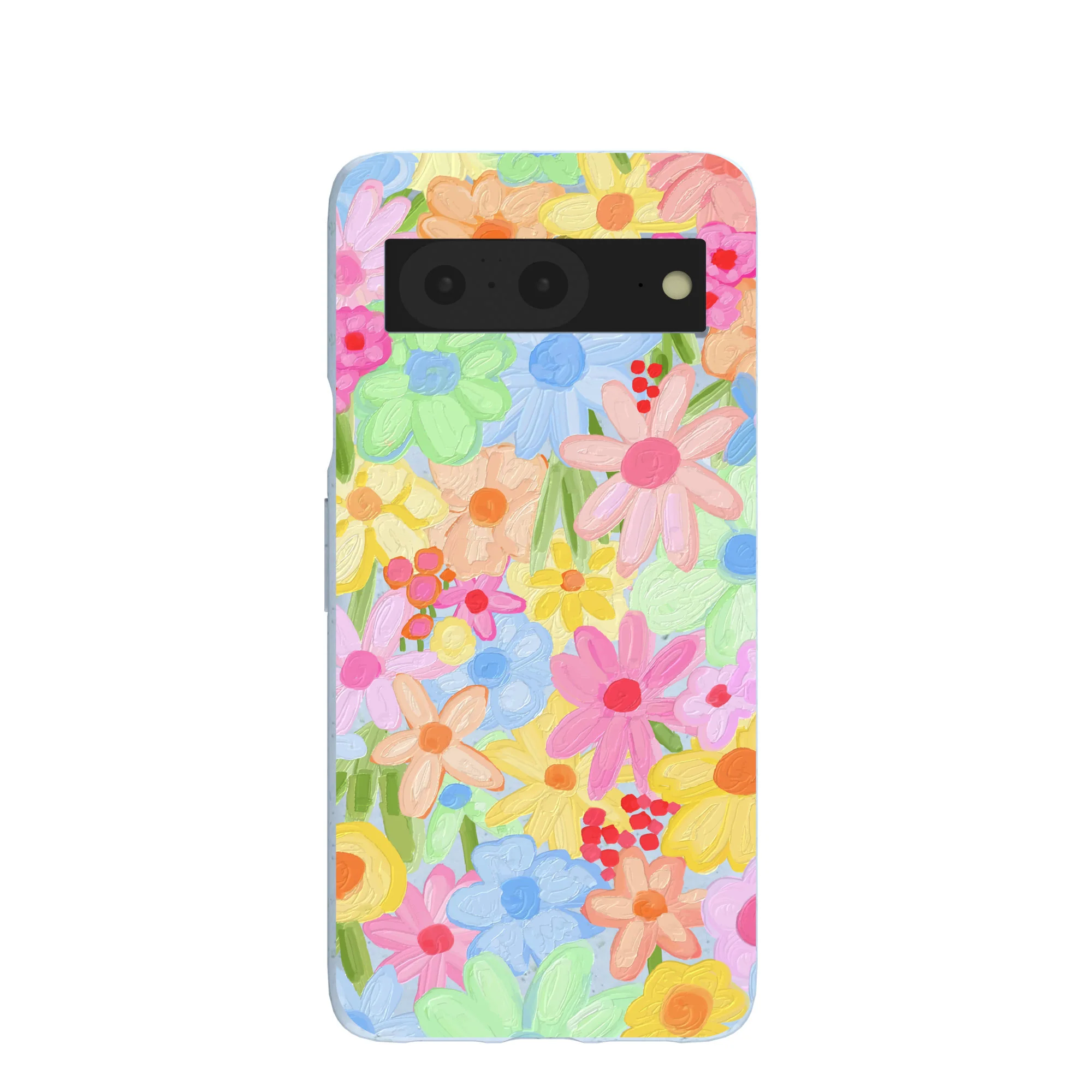 Powder Blue Flora Foam Google Pixel 8 Case