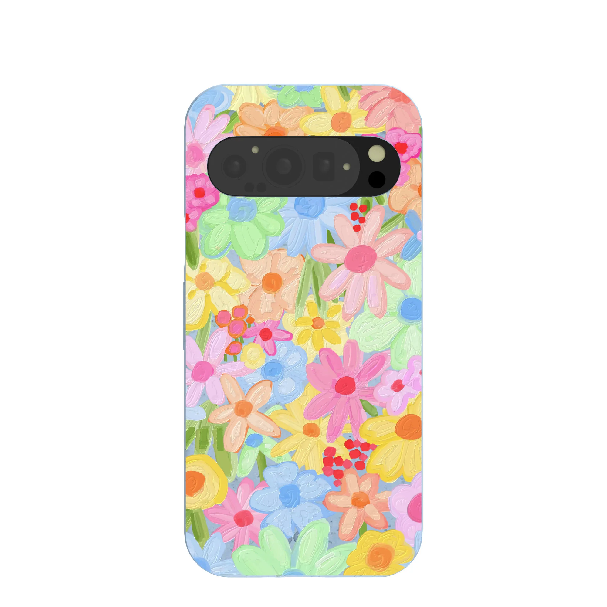 Powder Blue Flora Foam Google Pixel 9/9 Pro Case